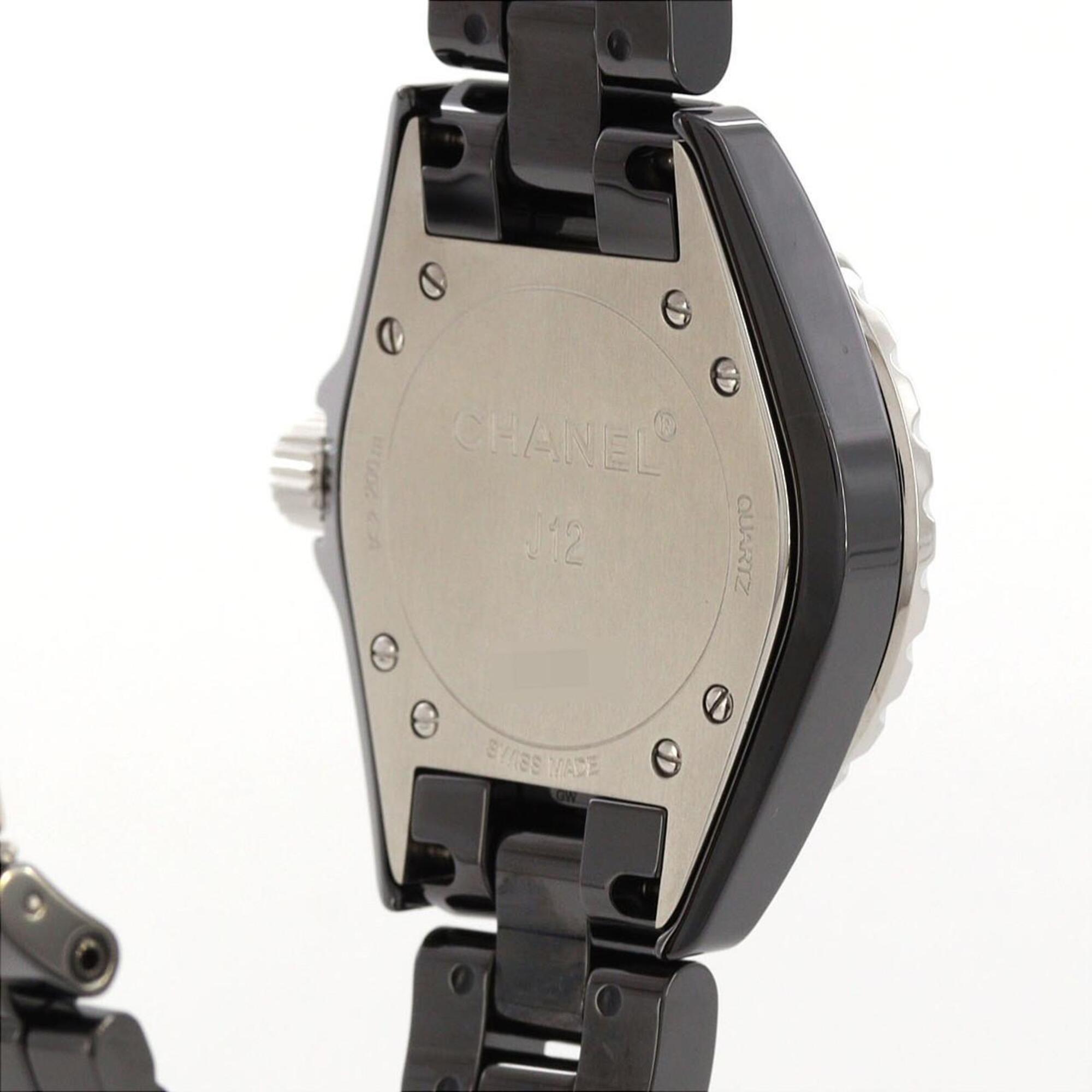 Chanel J12 Intense Black 33mm Ceramic H3828 Black Dial 33mm Watch