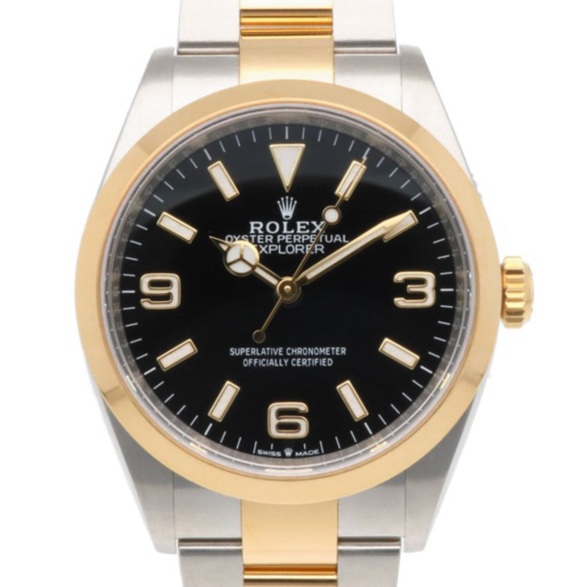 Rolex Explorer 36 Oyster Perpetual 124273 horloge met zwarte wijzerplaat, 36 mm