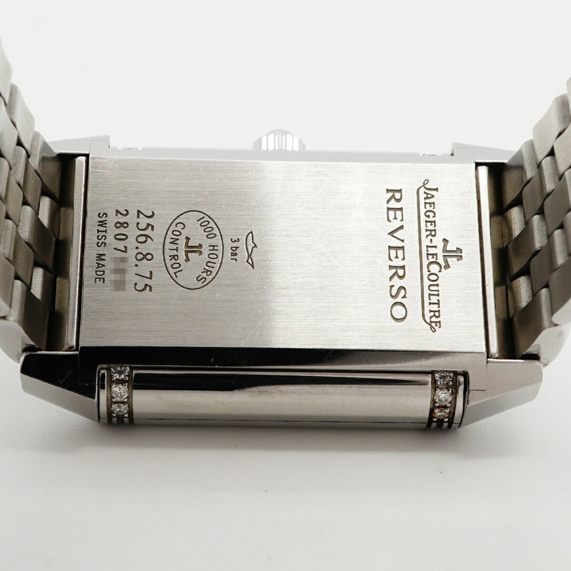 Jaeger LeCoultre Reverso 256.8.75 Black Dial Stainless steel 23mm Watch
