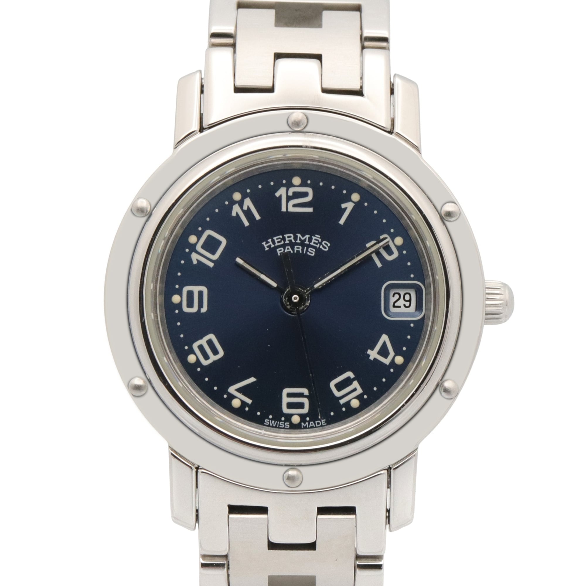 Hermes Clipper CL4.210 Blue Dial Stainless steel 24mm Watch