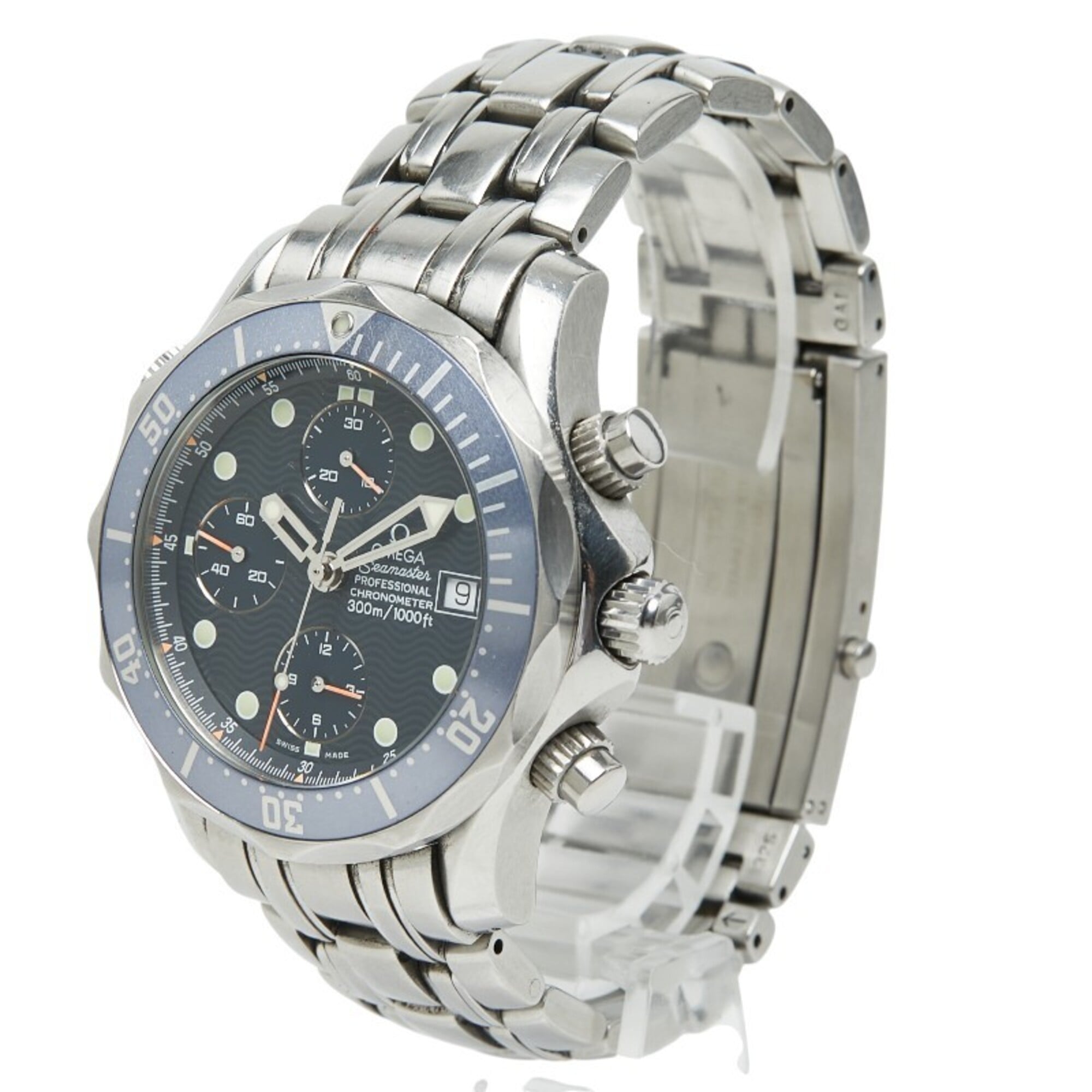 Omega Seamaster 300M Chronograph Watch 2599.80 Automatic (with manual winding) Navy Dial Stainless Steel Men's OMEGA