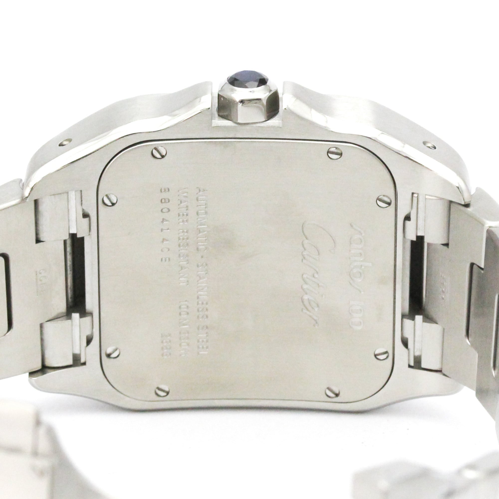 Montre Cartier Santos 100 W200737G, cadran argenté, 41 mm