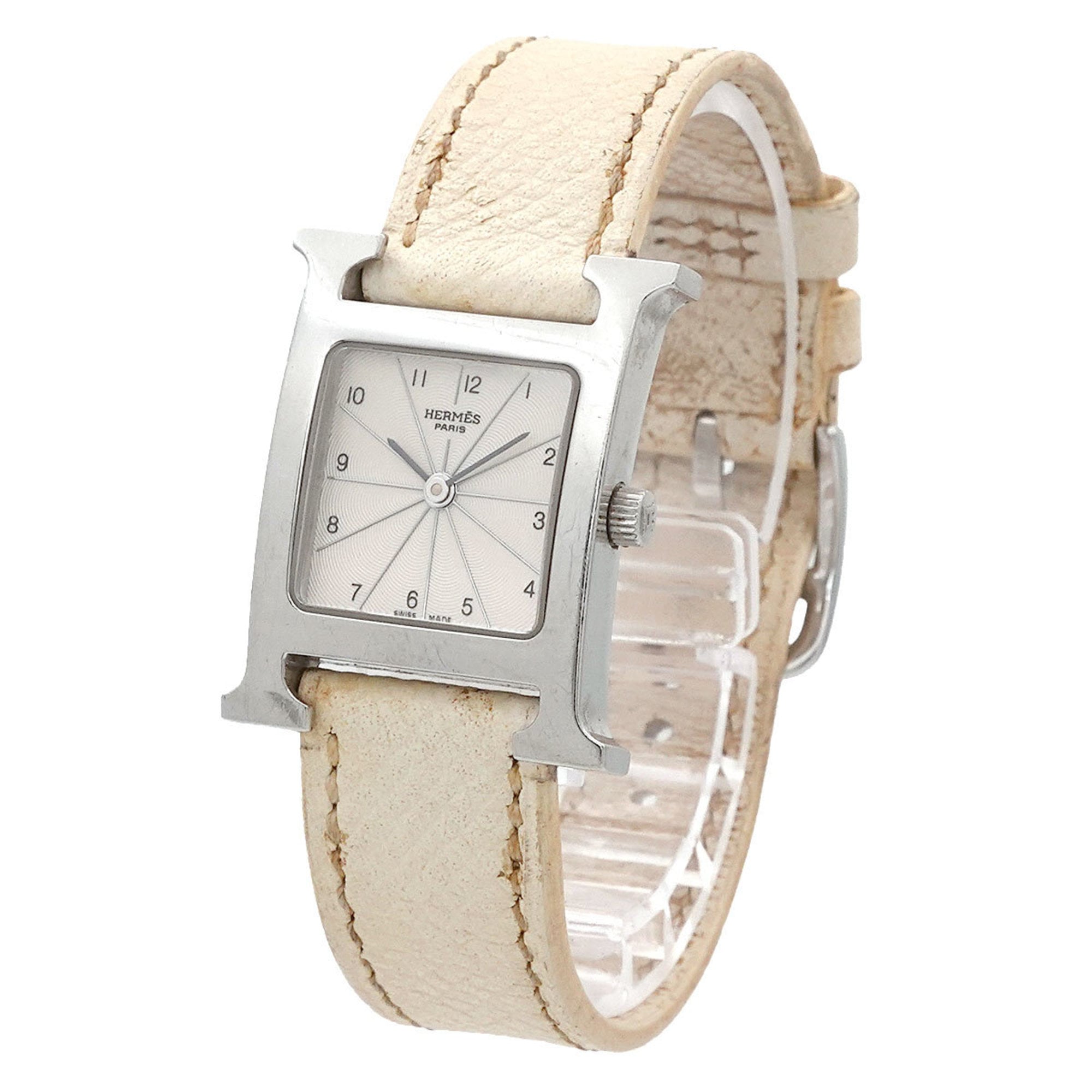 HermÃ¨s H Watch HH1 210 Women's Silver and White Quartz