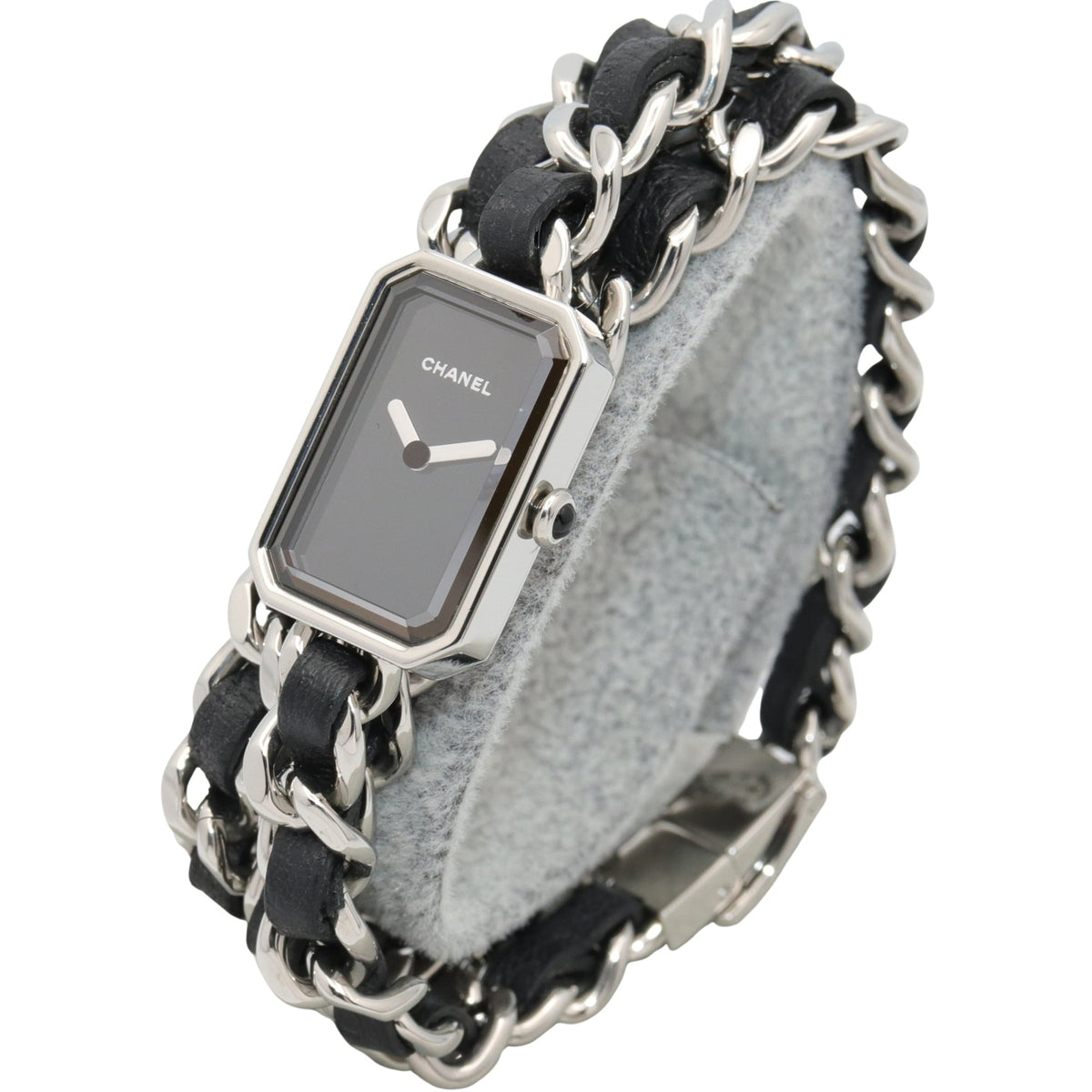 Chanel Première Lock Triple Bracelet H3749 Black Dial 15mm Watch