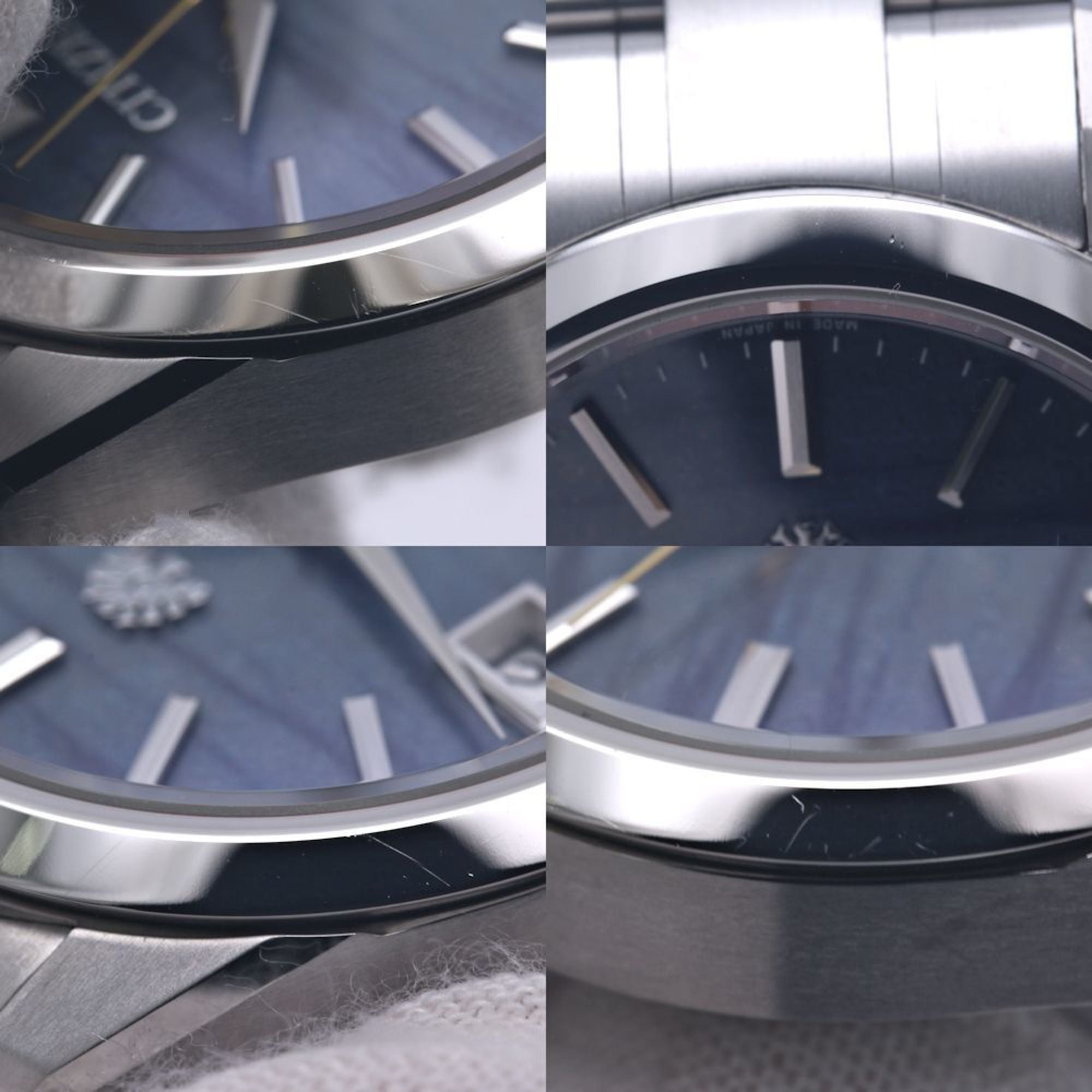 CITIZEN The Citizen AQ4100-65L herenhorloge van titanium met zonne-energie en een met indigo geverfde washi-wijzerplaat (40289)