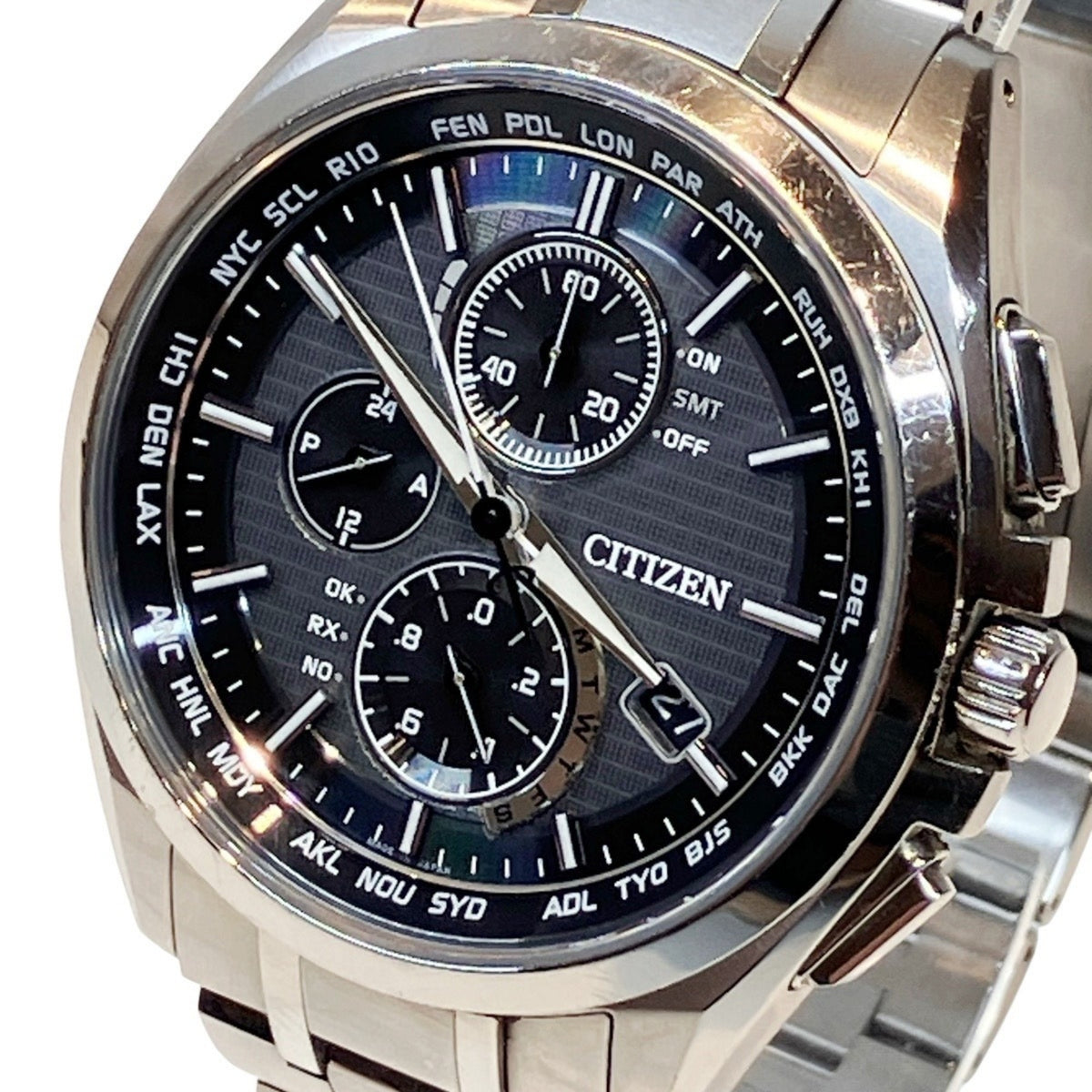 Citizen Direct Flight Attesa AT8040-57E Schwarz Zifferblatt 43 mm Uhr