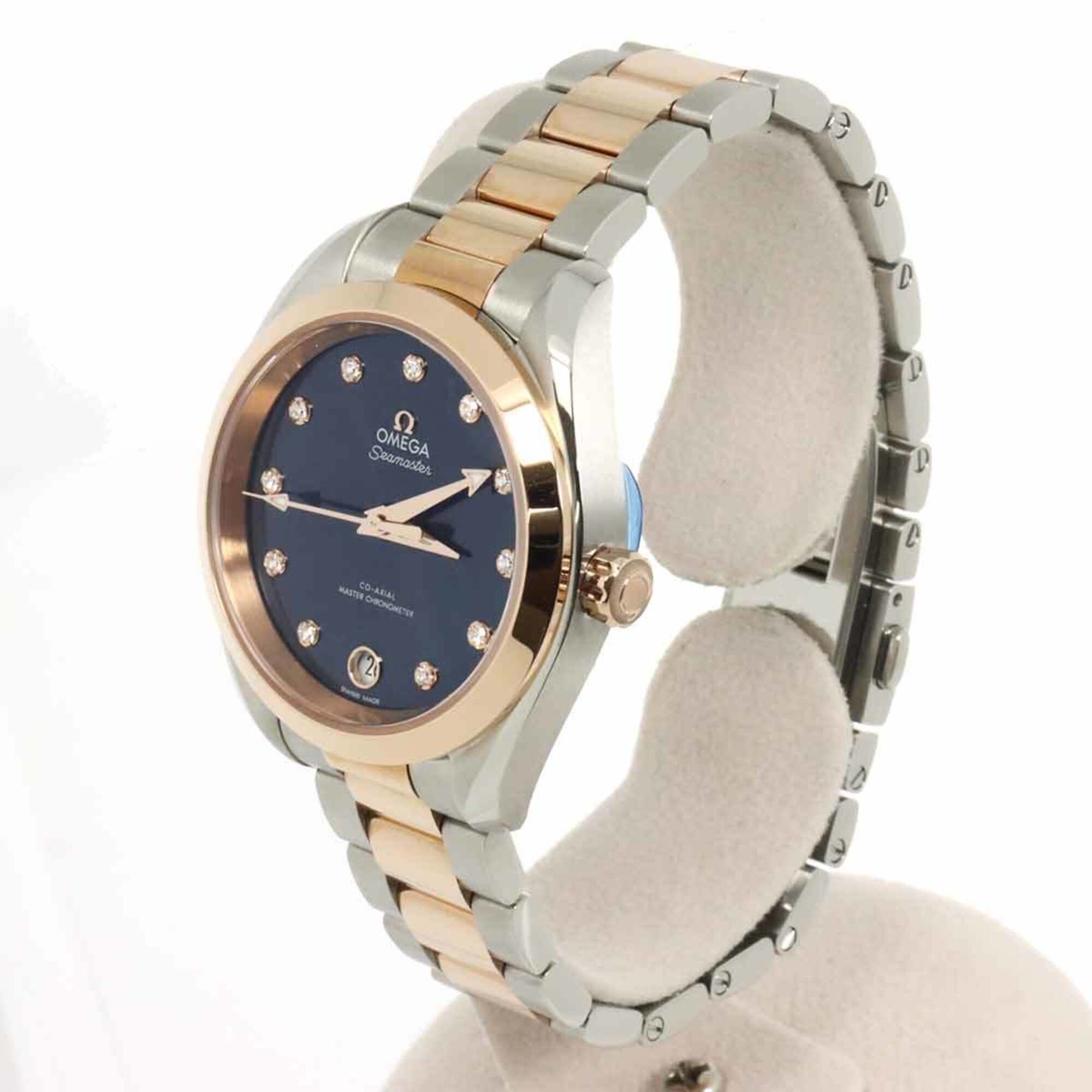 Omega Seamaster 220 20 34 20 53 001 Blue Dial 34mm Watch