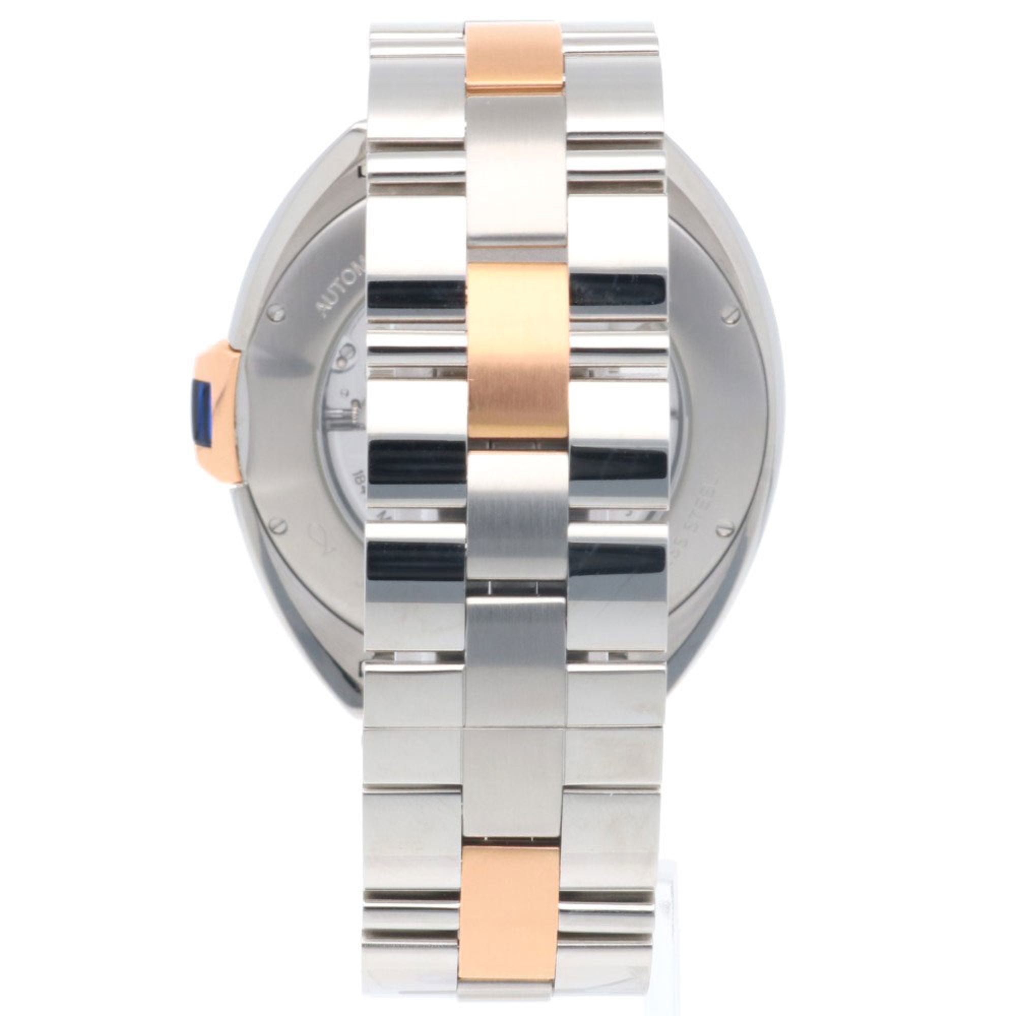 Cartier Clé de Cartier-horloge, roestvrij staal, 3850, automatisch, heren