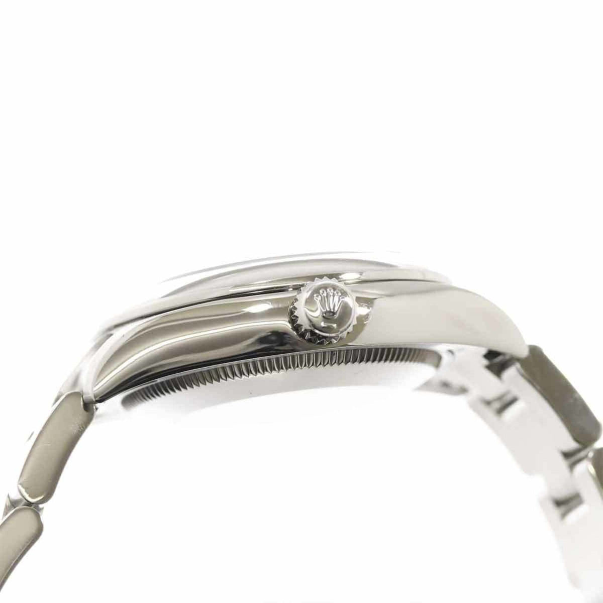 Rolex Oyster Perpetual 177200 mit blauem Zifferblatt, 31 mm Uhr