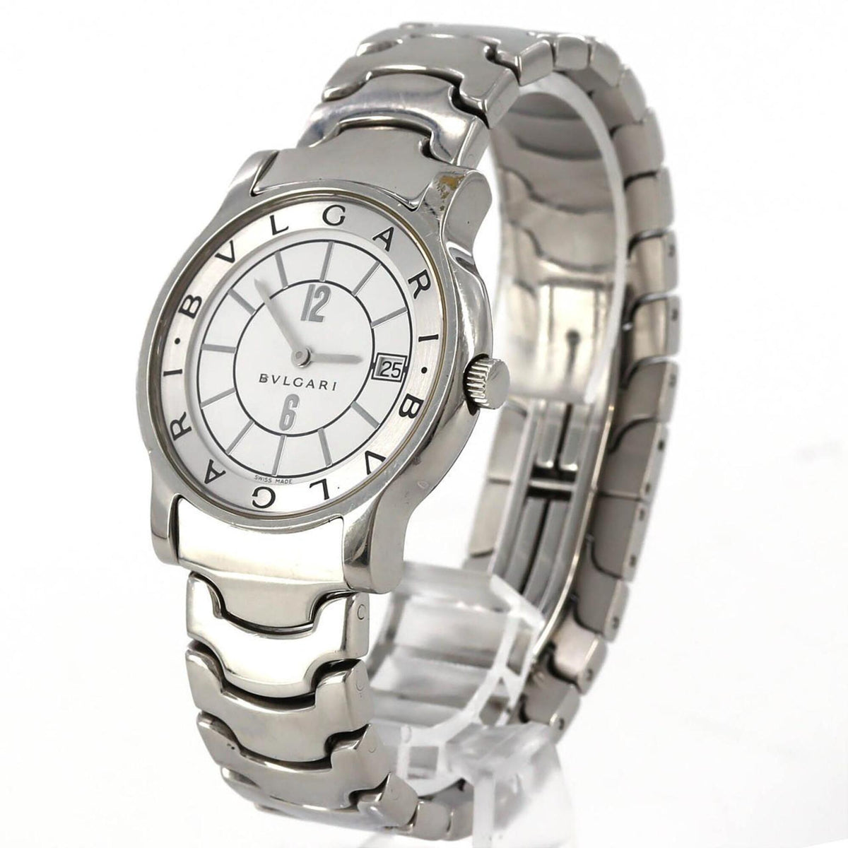 Bvlgari Bulgari Solotempo ST35S/ST35WSSD White Dial 35mm Watch