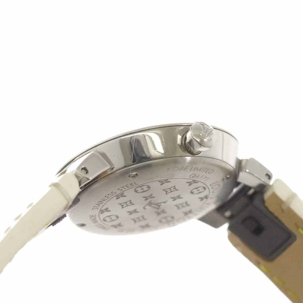 Louis Vuitton Tambour PM Kobe Store QA171, marineblaues Zifferblatt, 28 mm Uhr