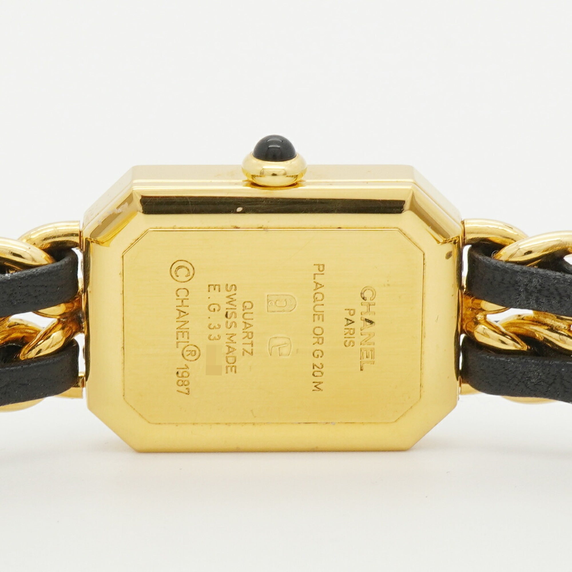 Chanel Première S H0001 dameshorloge met zwarte wijzerplaat