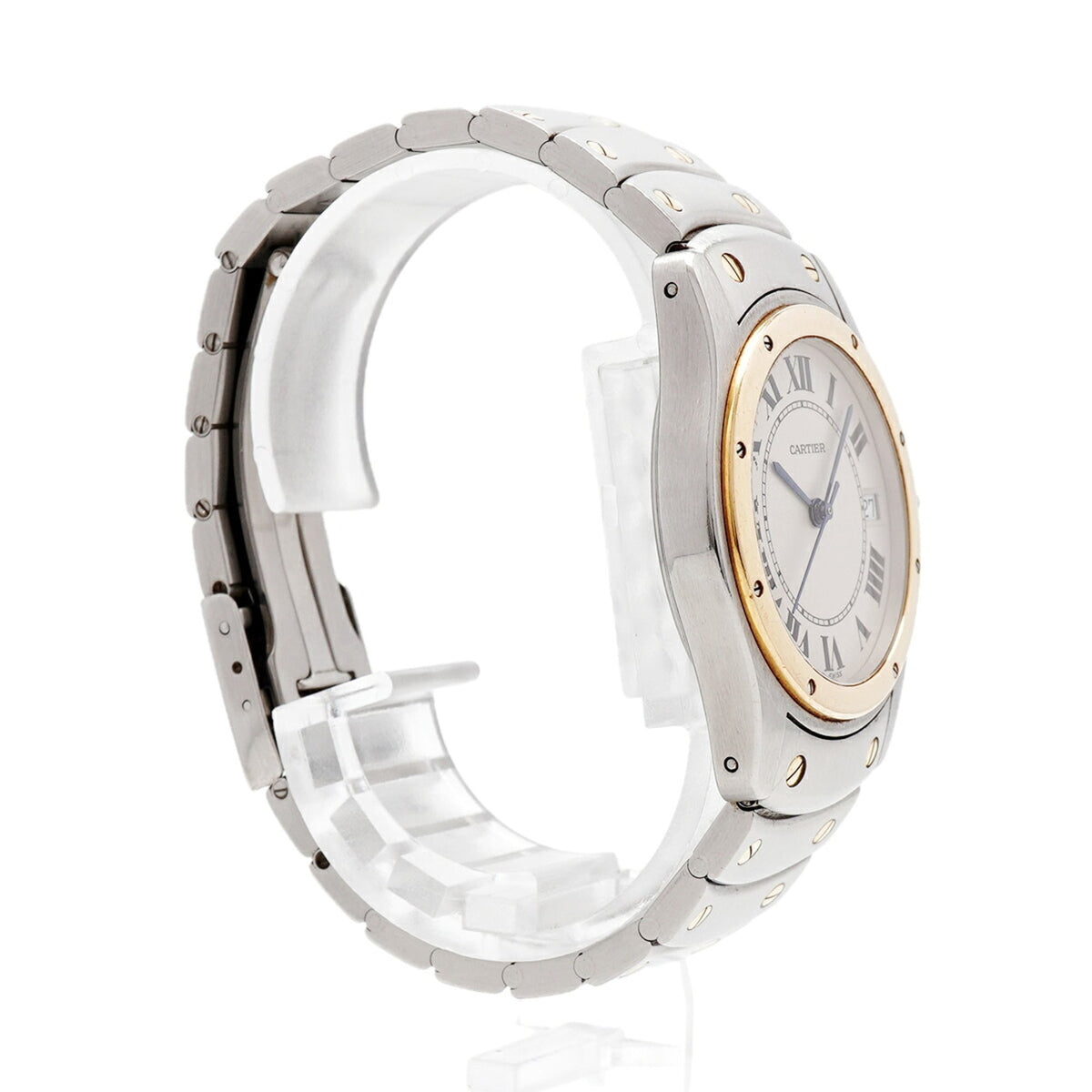 Montre Cartier Santos Ronde LM 1910 Ivoire, cadran de 33 mm