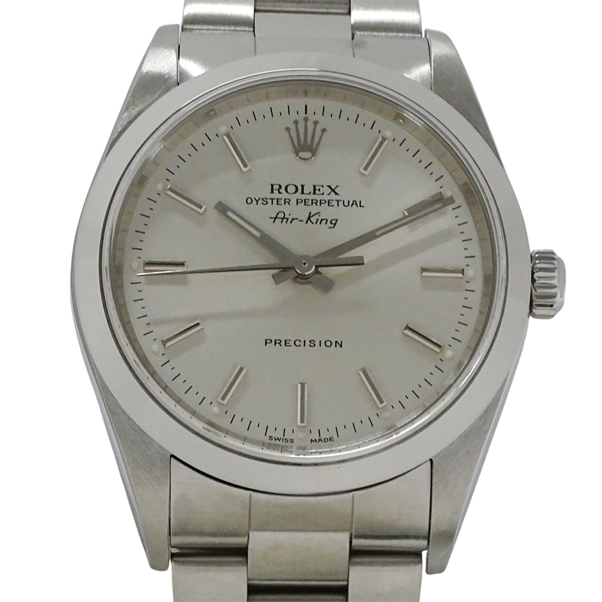 Rolex Air-King 14000 P Silver Dial 34mm Watch