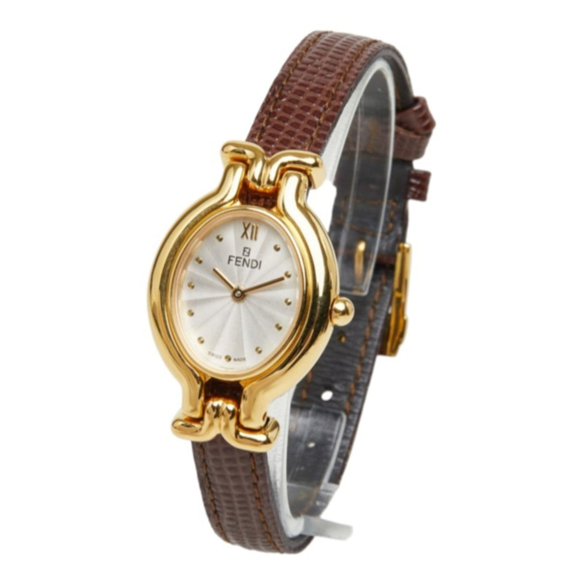 Fendi Chameleon Changeable Strap 5 Colors 640L White Dial 24mm Watch