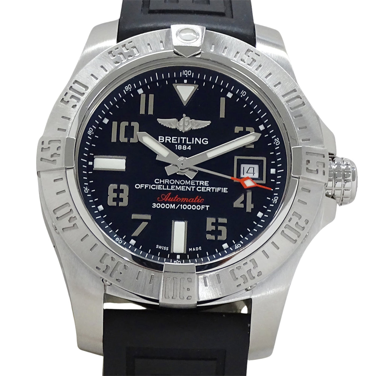 Breitling Avenger II Seawolf A17331 Black Dial 44mm Watch