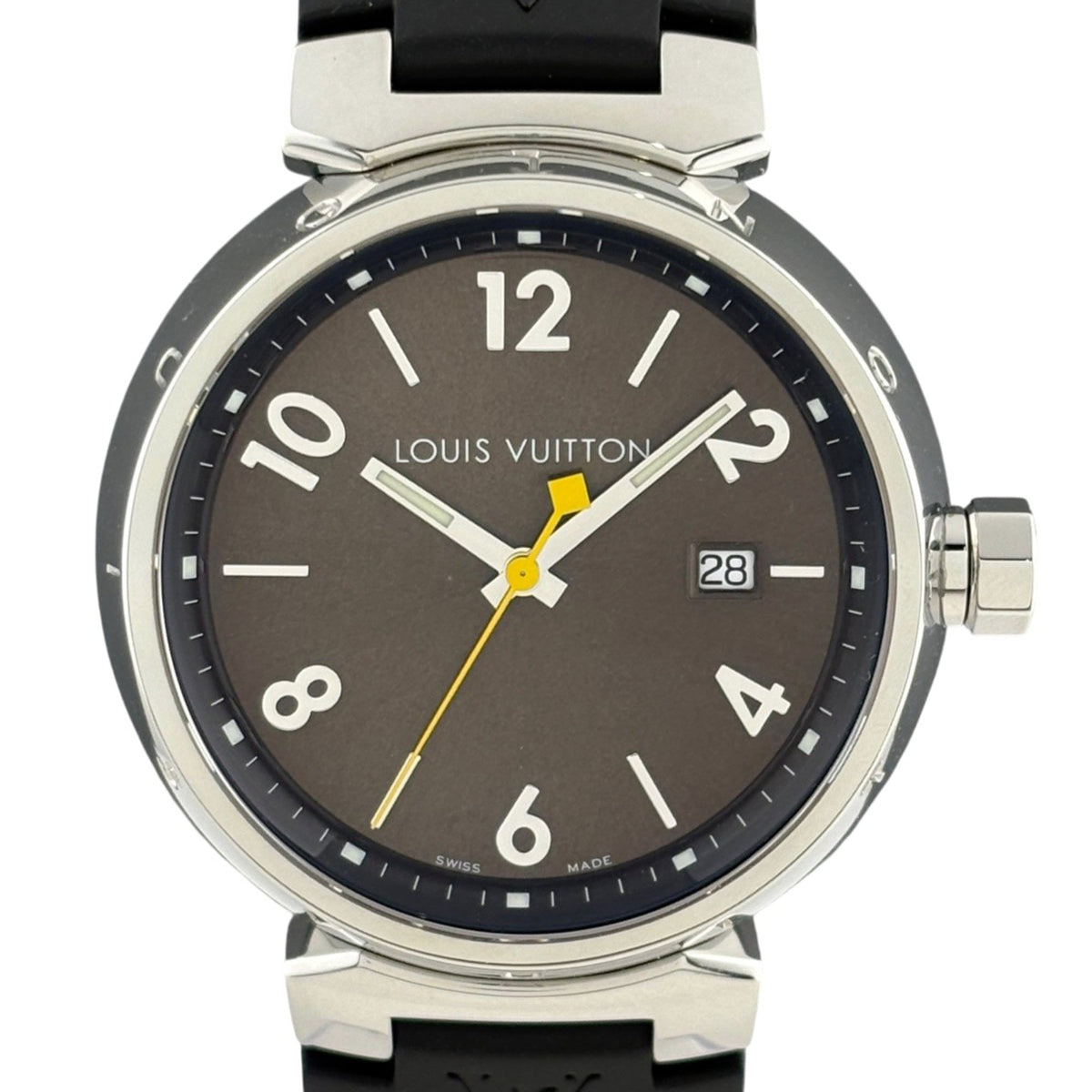 Louis Vuitton Tambour Q1111 met bruine wijzerplaat 39mm Horloge