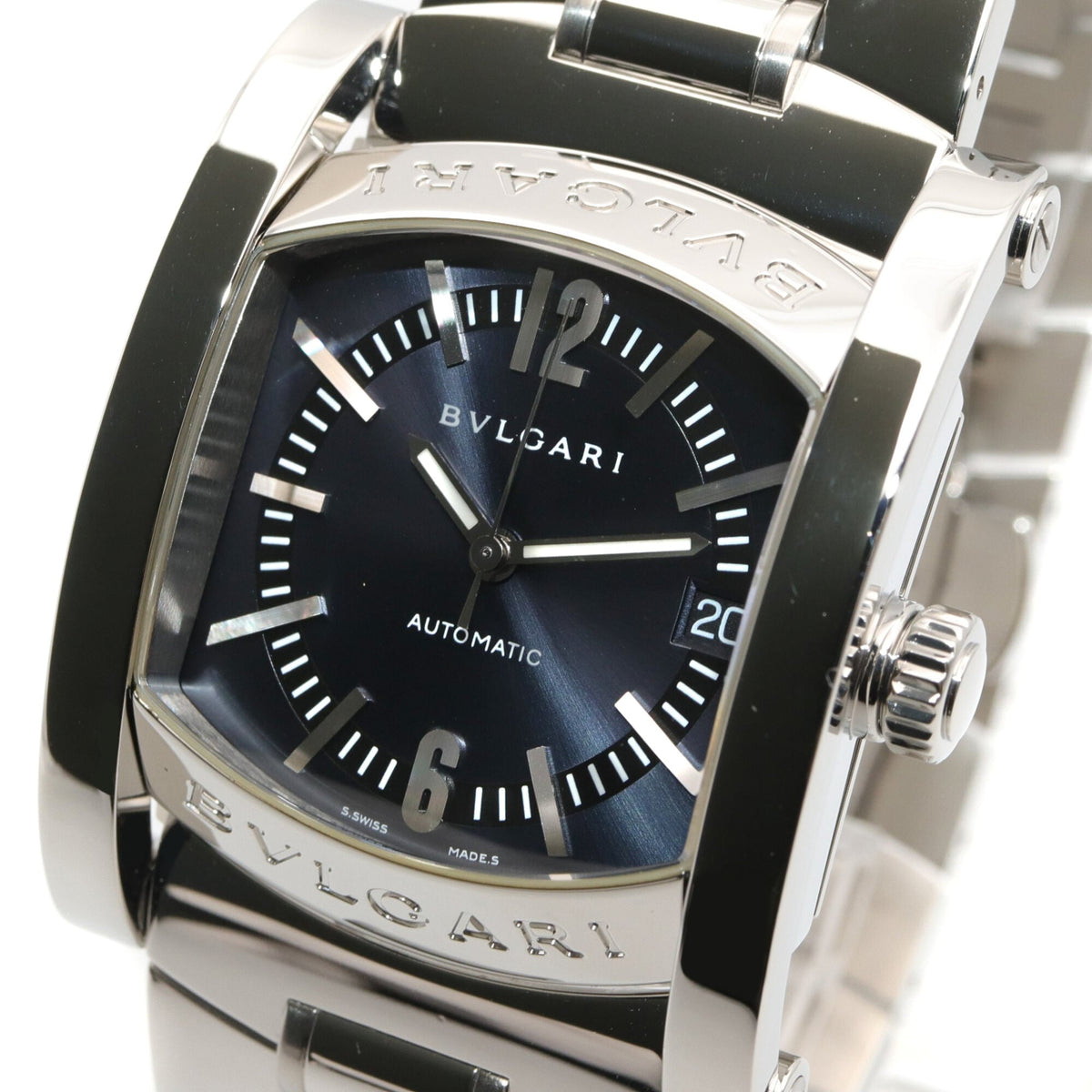 Bvlgari Bulgari BVLGARI Assioma AA44S Blue, Gray Dial 35mm Watch