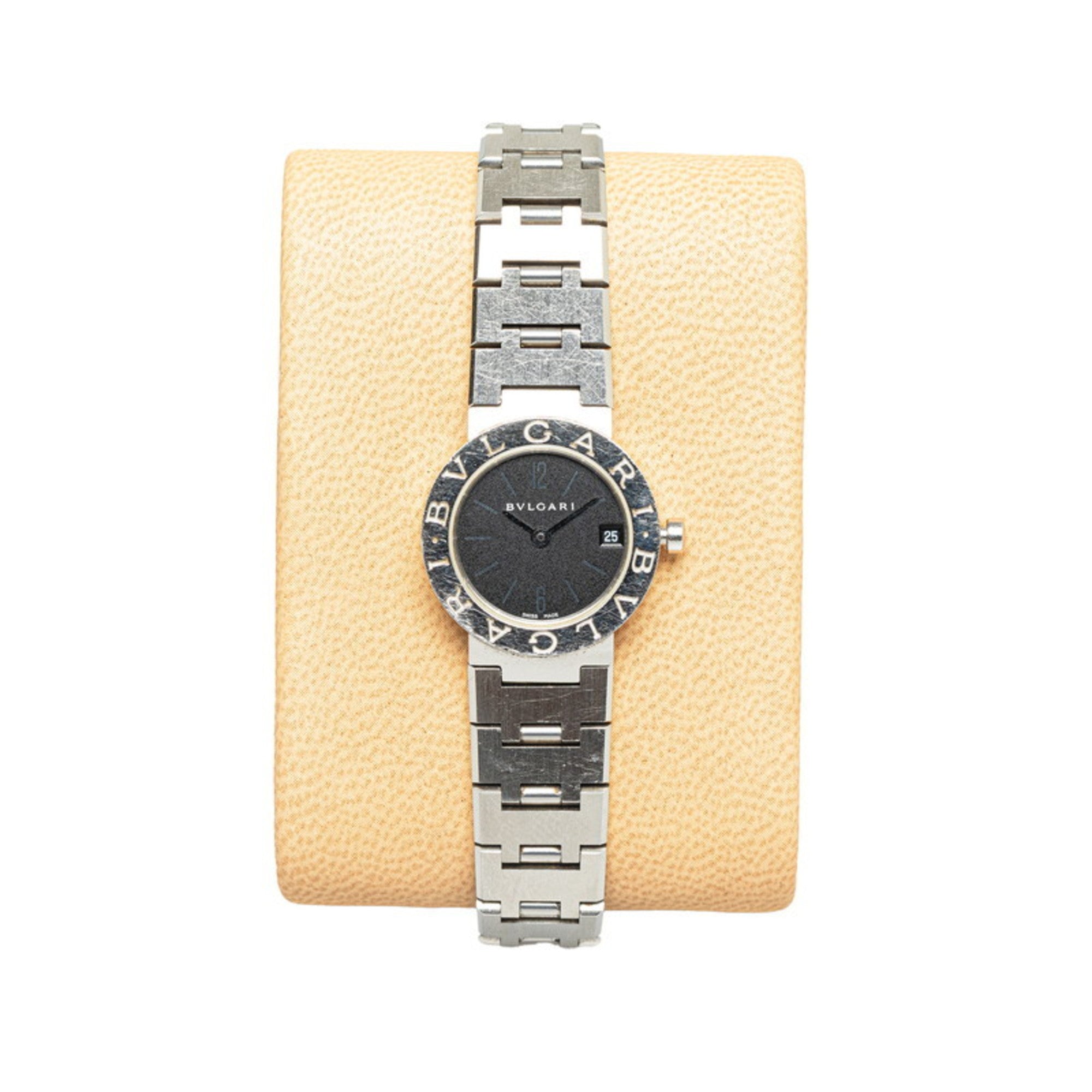 BVLGARI Watch BBL23BSSD Quartz Black Dial Stainless Steel Women's
