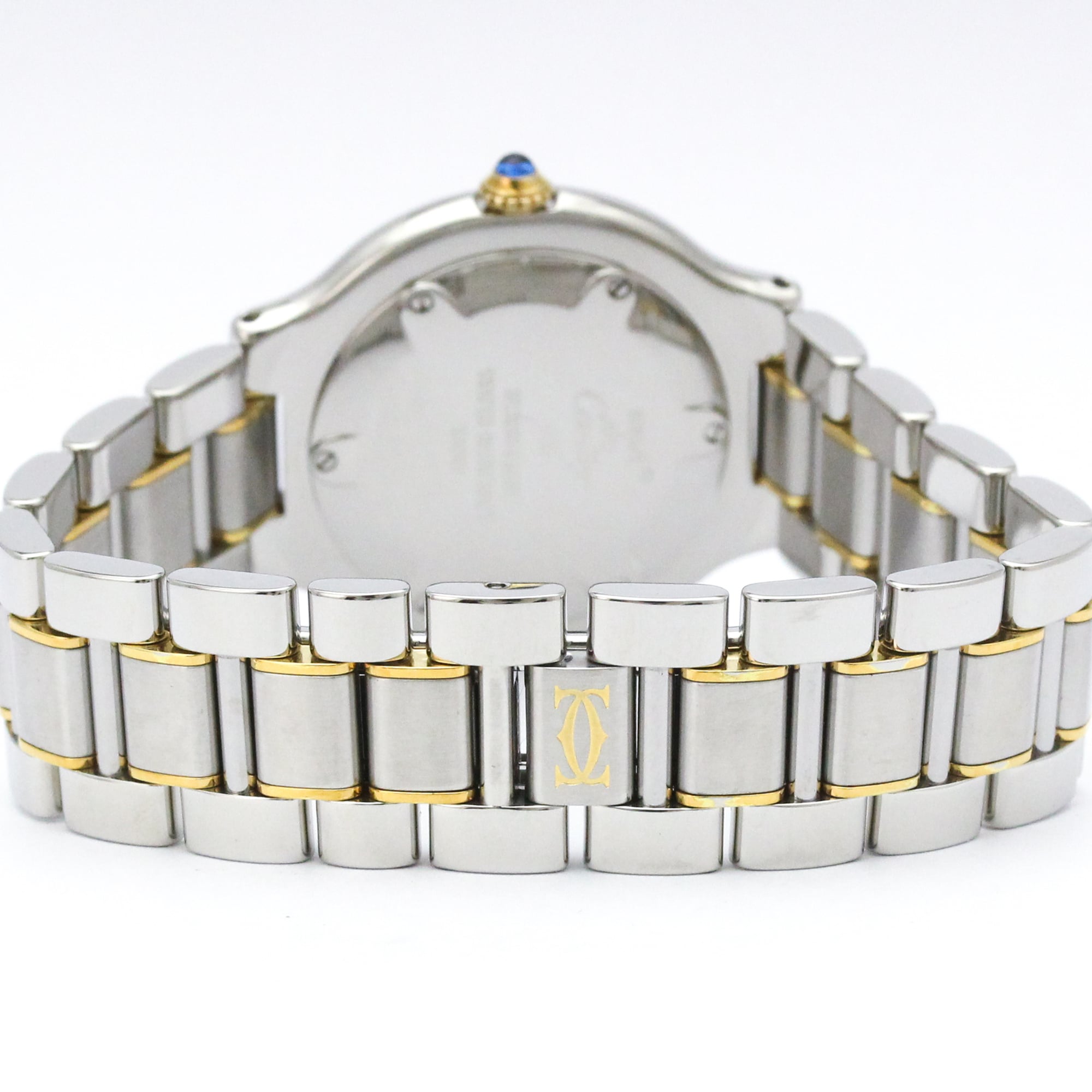 CARTIER Must 21 Gold Plated Steel Quartz Ladies Watch W10074R6 Polished