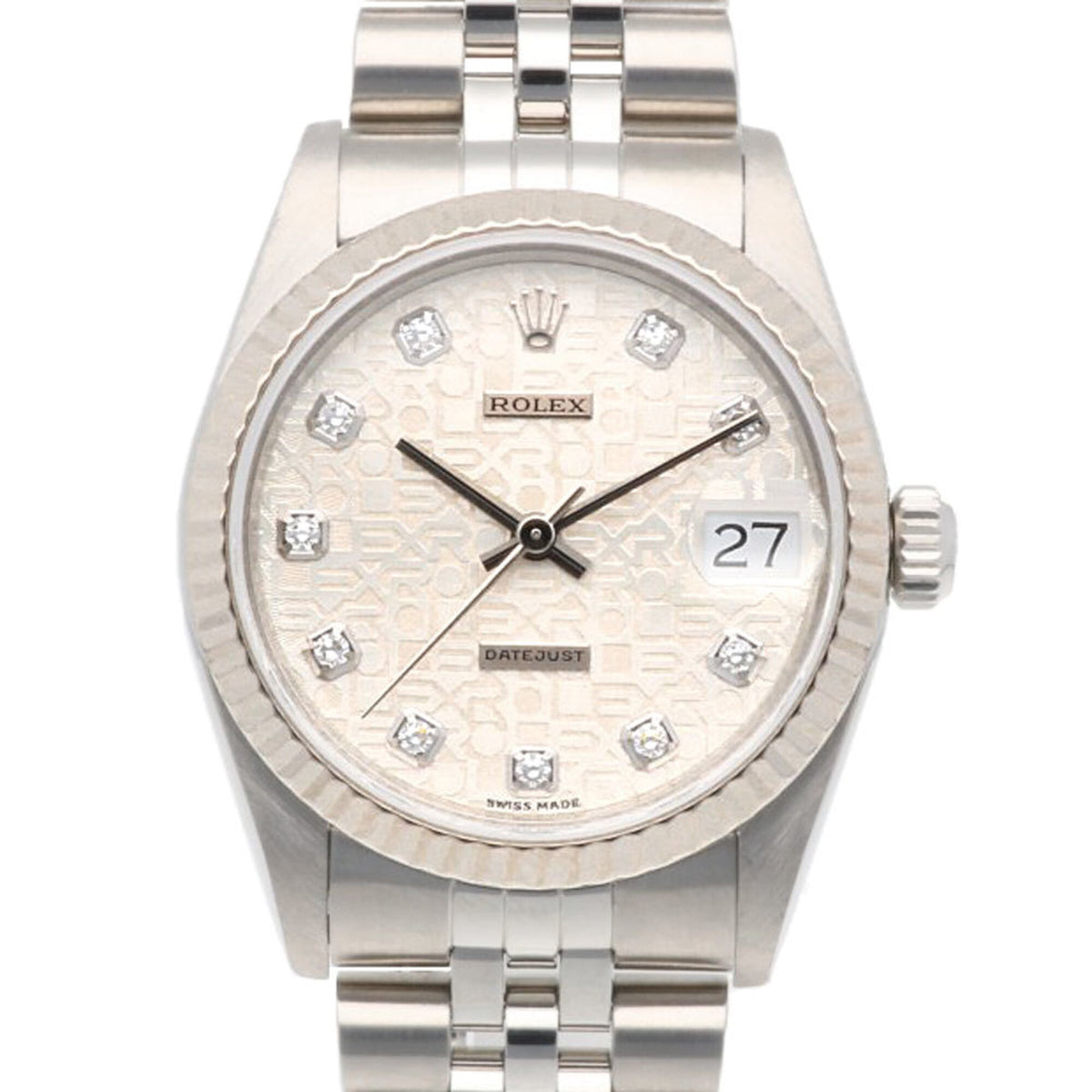 Rolex Datejust 68274G White Dial 31mm Watch