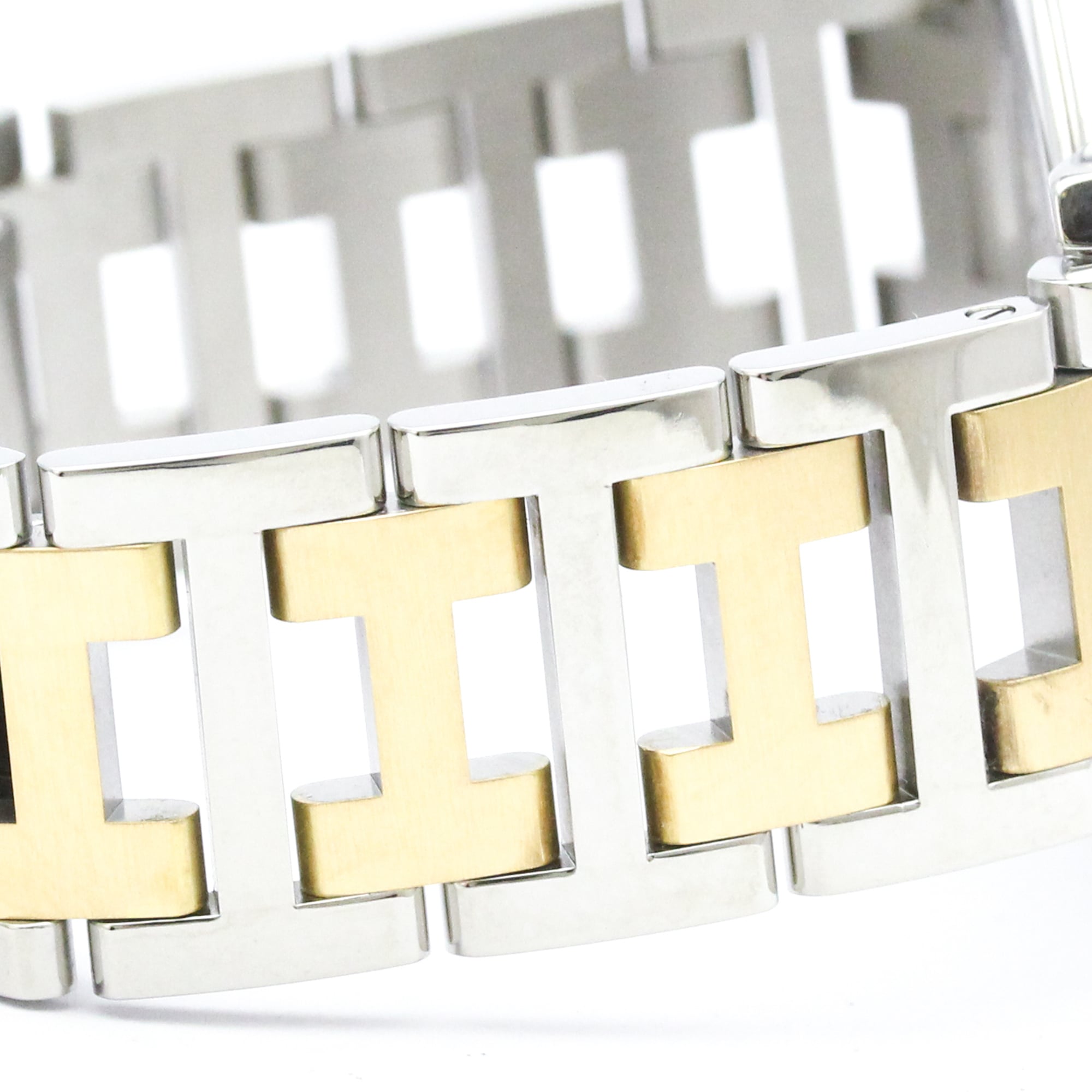 HERMES Clipper verguld stalen quartz herenhorloge CL6.720