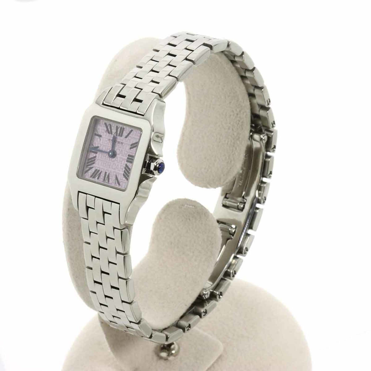 Cartier Santos Demoiselle SM W2510002 Purple Dial 20mm Watch
