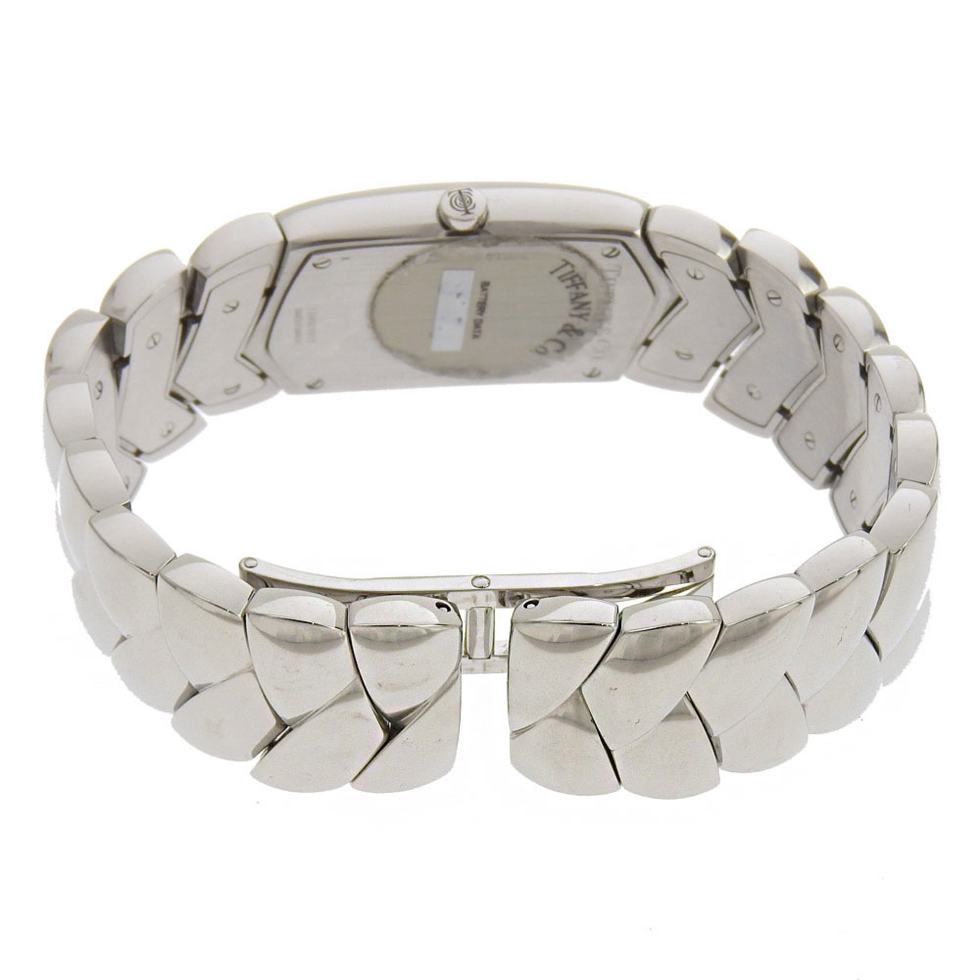 Tiffany & Co. Tisolo-dameshorloge Z6301.10, roestvrij staal, quartz, analoge wijzerplaat, zwarte wijzerplaat