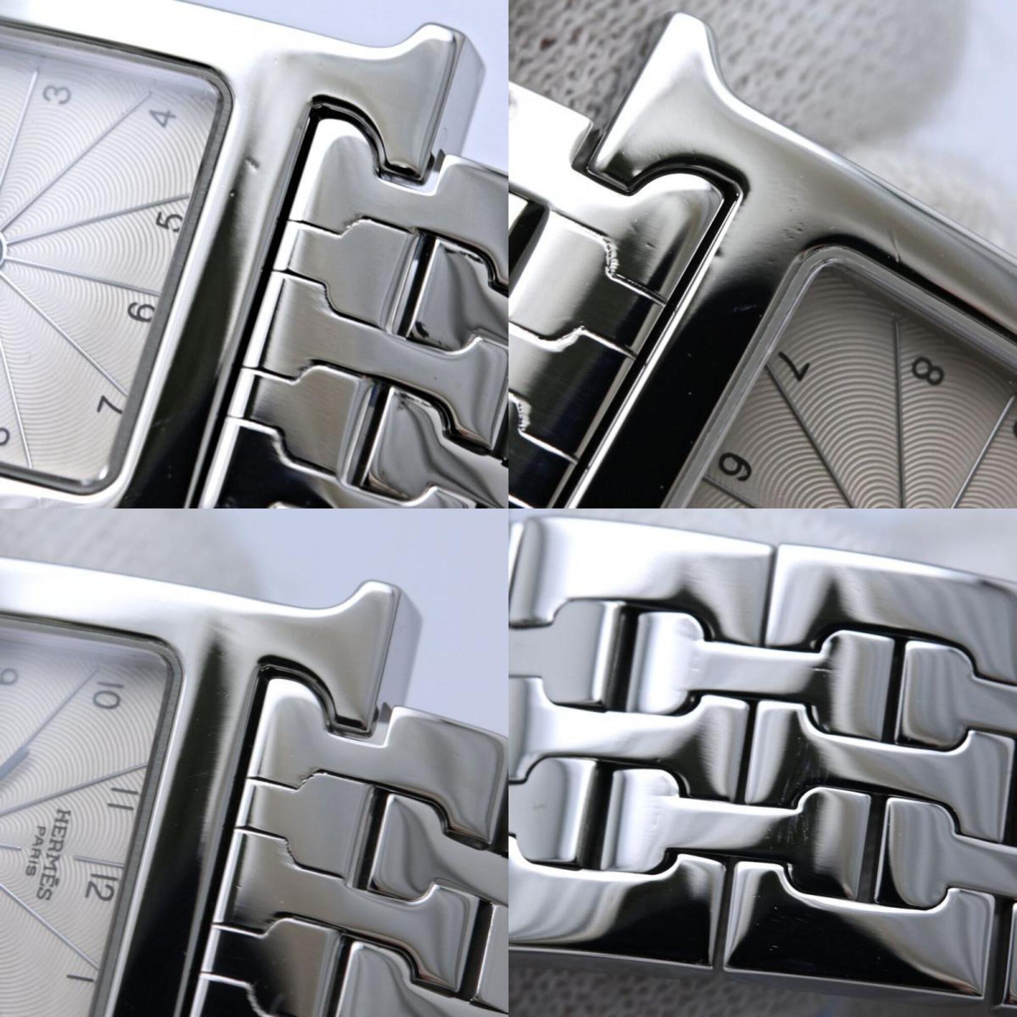 HERMES H-Watch HH1.210.260/4804 Damenuhr aus Edelstahl /40405