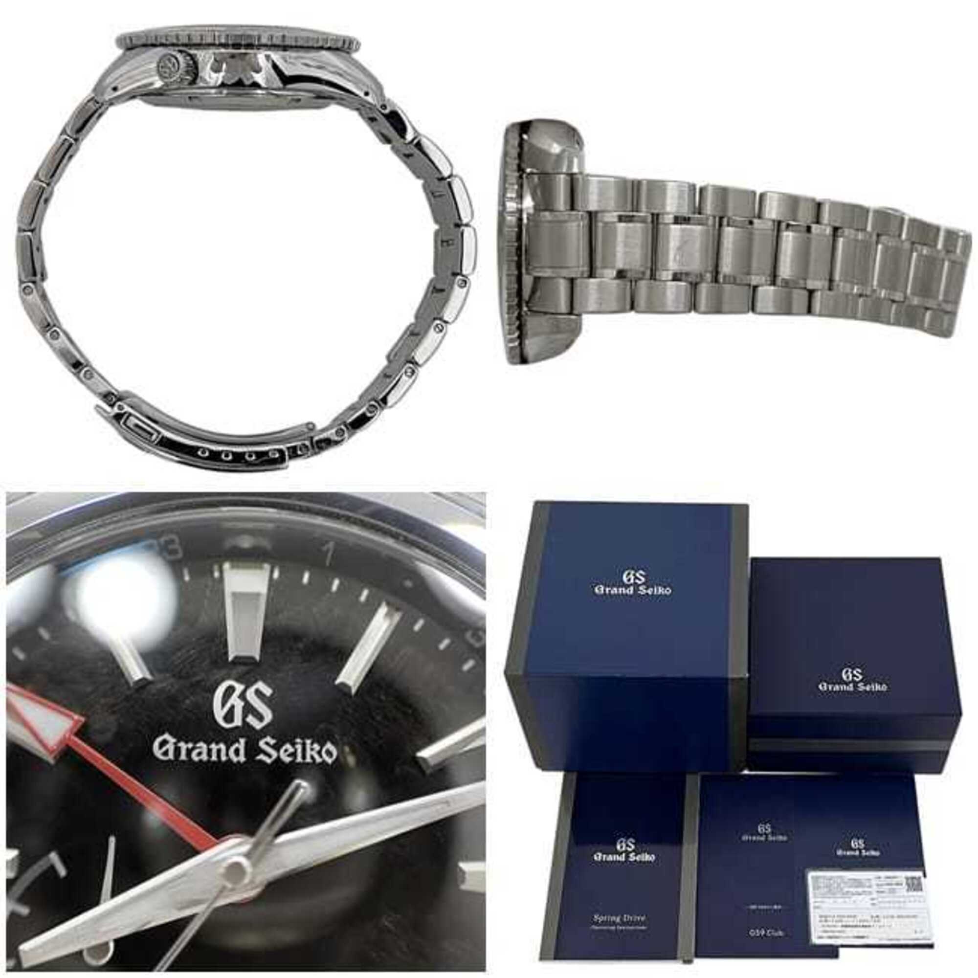 Montre Grand Seiko Sport Gmt, Noir, Blanc, argentée, Spring Drive, SBGE277 9R66-0BK0, Automatique, acier inoxydable.