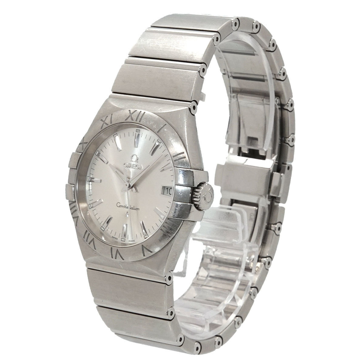 Omega Constellation 123 10 35 60 02 001 Horloge met zilveren wijzerplaat, 35 mm