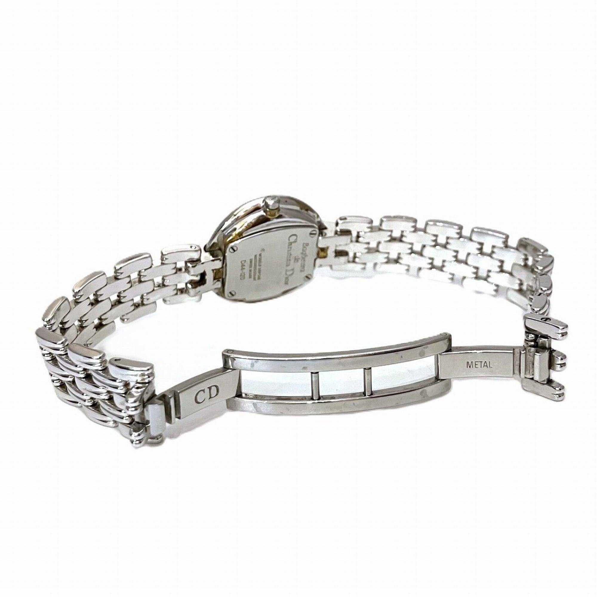 Christian Dior Bacilla-horloge, totaalgewicht 37,8 g, roestvrij staal, quartz uurwerk, wijzerplaat in gunmetal, D44-120