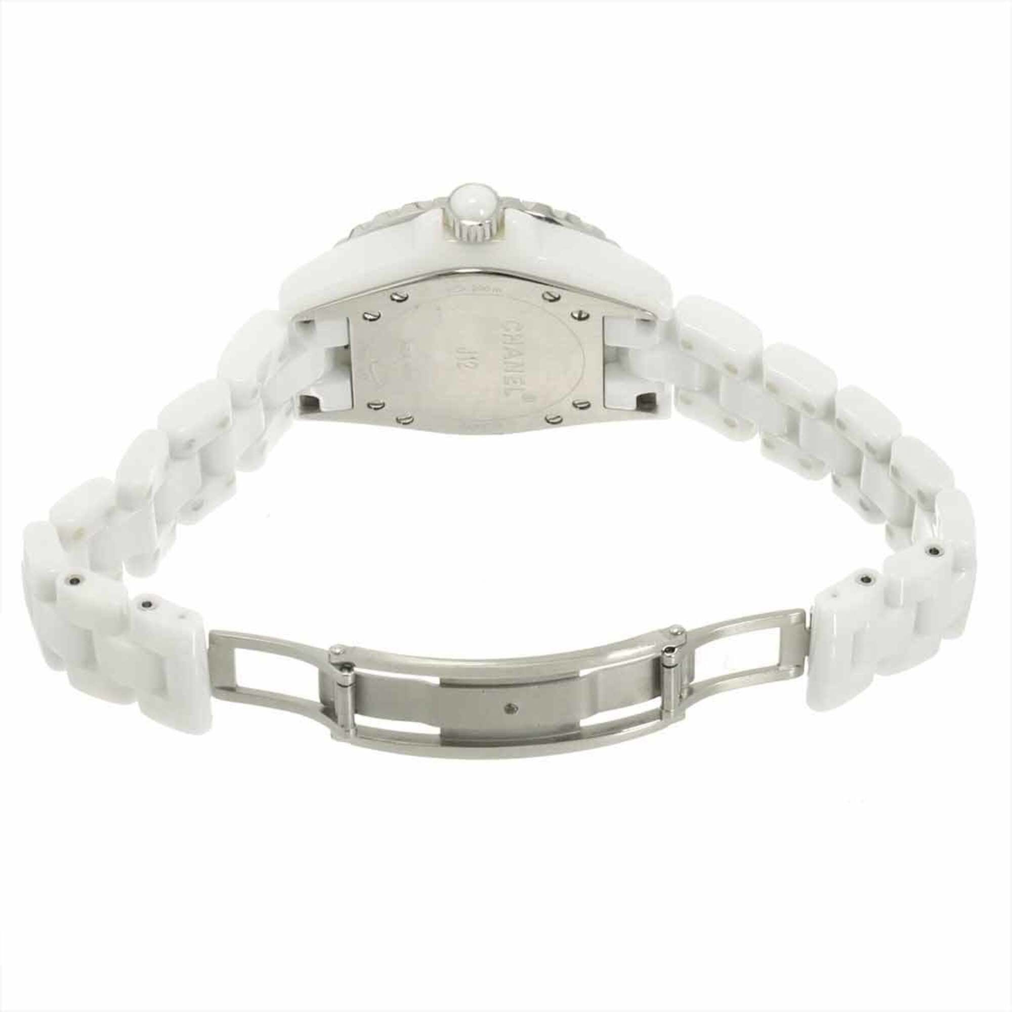 Chanel J12 33mm H1628 White Dial 34mm Watch