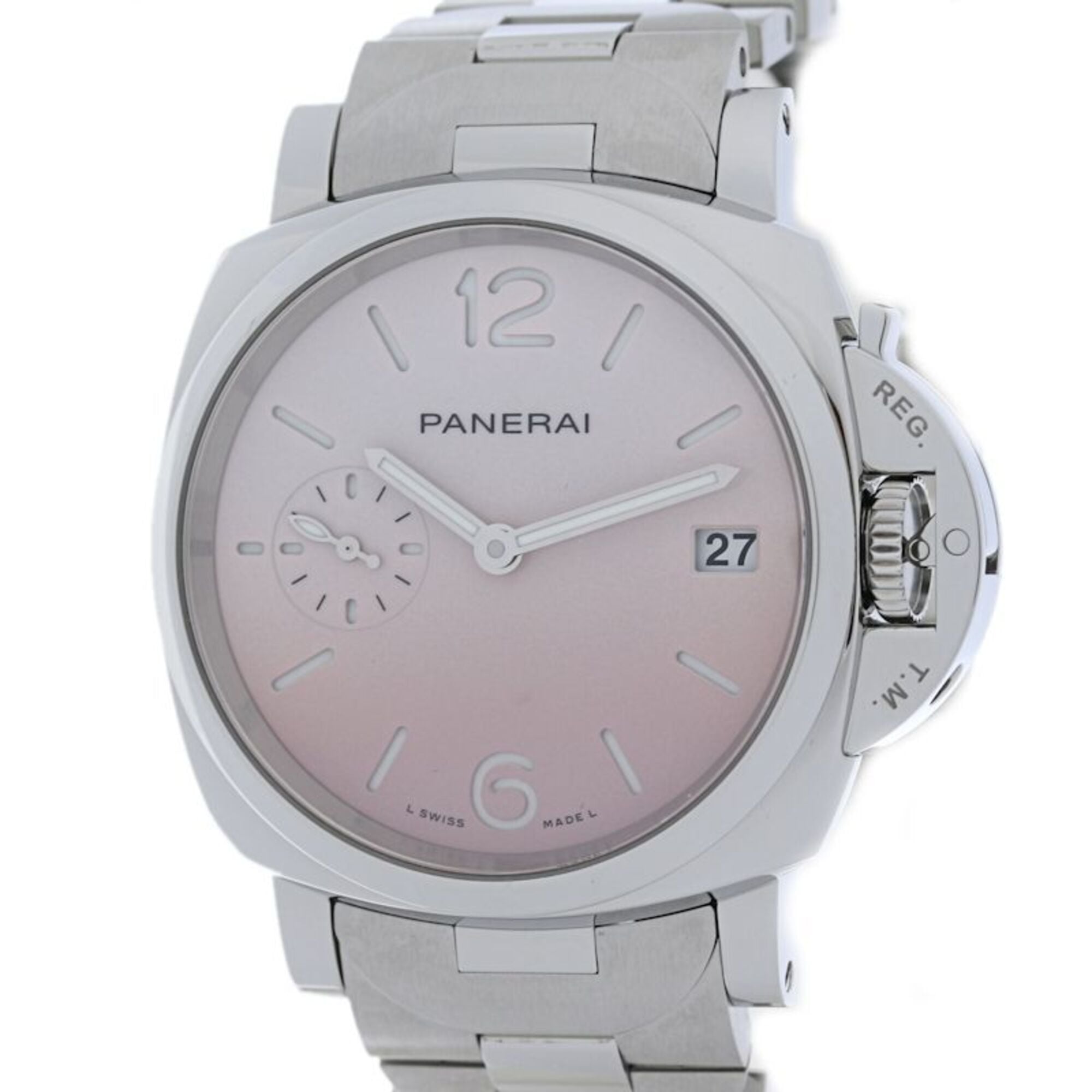 PANERAI Luminor Due Pastello PAM01319 Powder Pink Z-serial Women's Watch Stainless Steel 40442