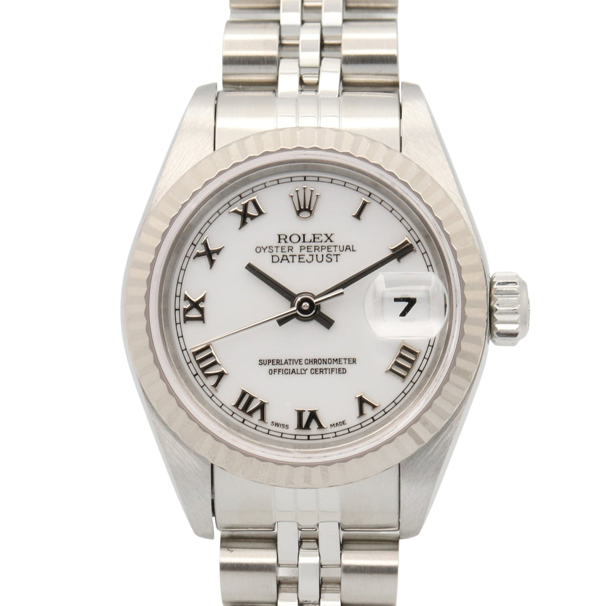 Rolex Datejust A-series 18K 69174 White Dial 26mm Watch