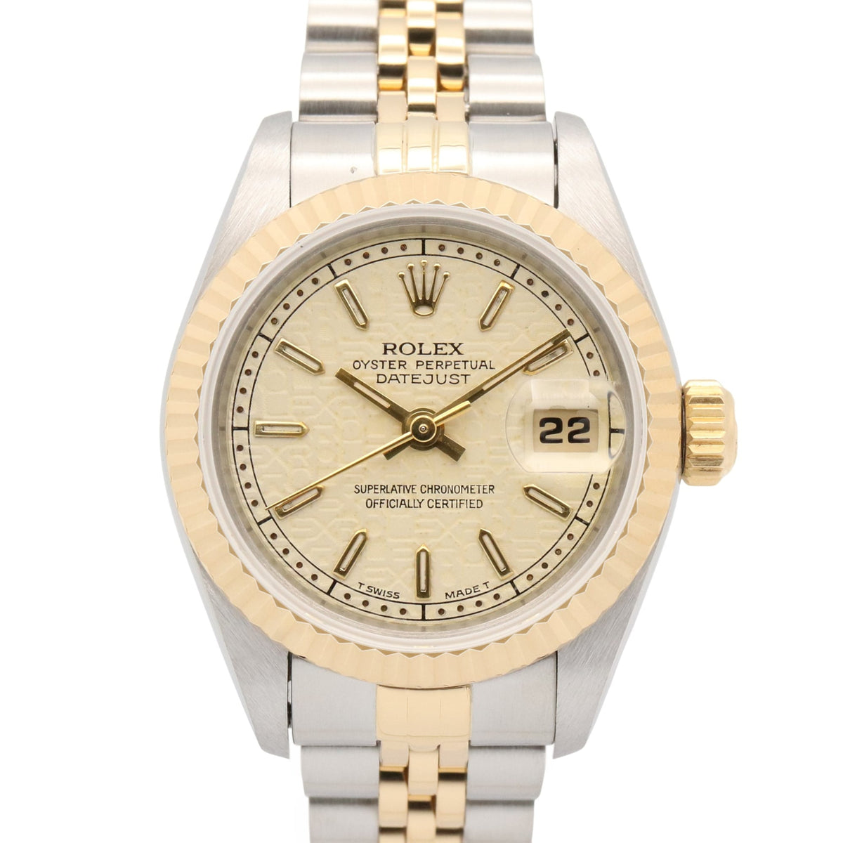 Rolex Datejust W-series 18K ( 69173 Ivory Dial 26mm Watch