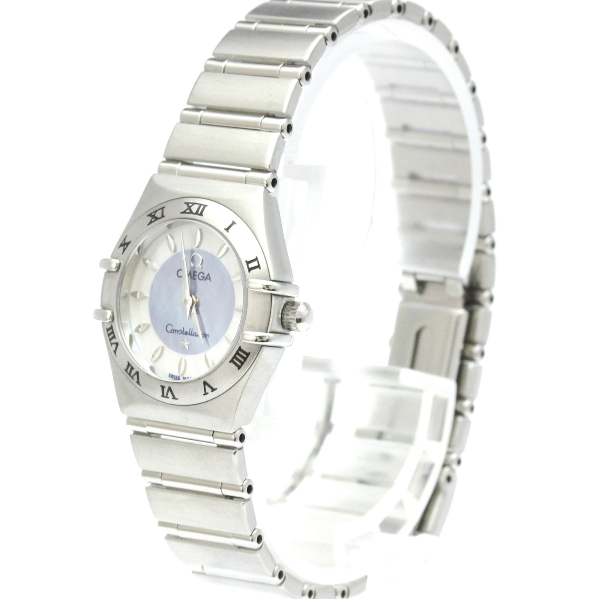 Montre Omega Constellation 1562.84, boîtier bleu, Blanc, cadran de 22 mm