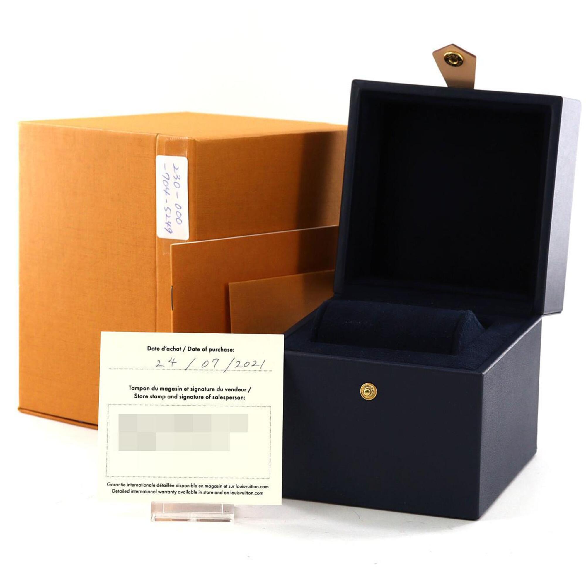 Louis Vuitton Tambour Monogram QA115 SS Quartz