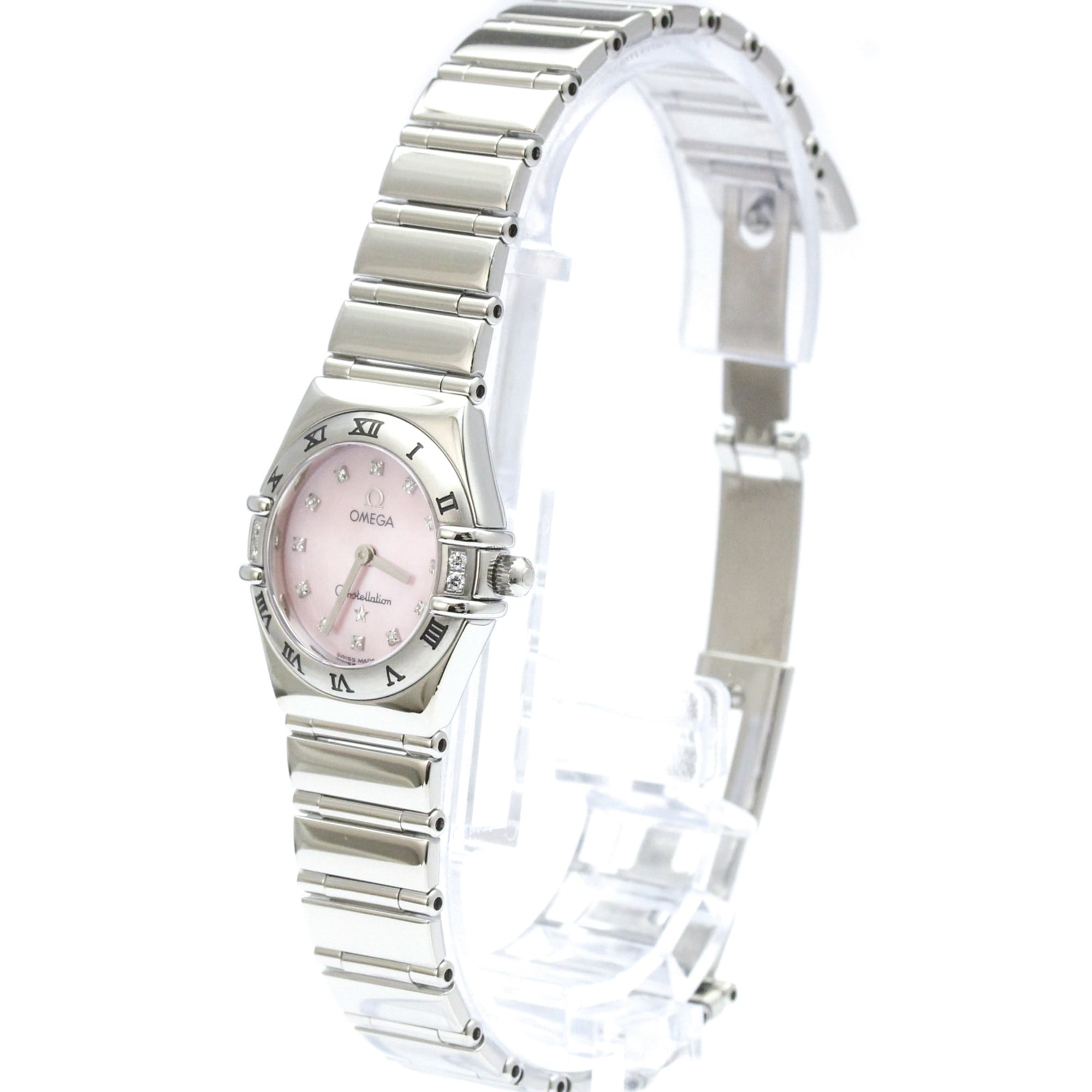 Omega Constellation 1566.66 Pink Dial 22mm Watch