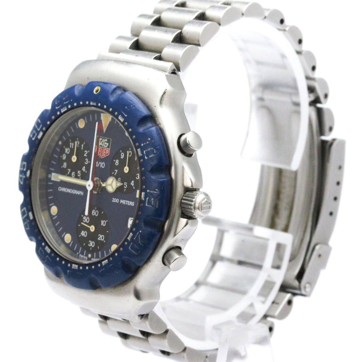 TAG Heuer Serie 2000 CA1210, blaues Zifferblatt, 38 mm Uhr