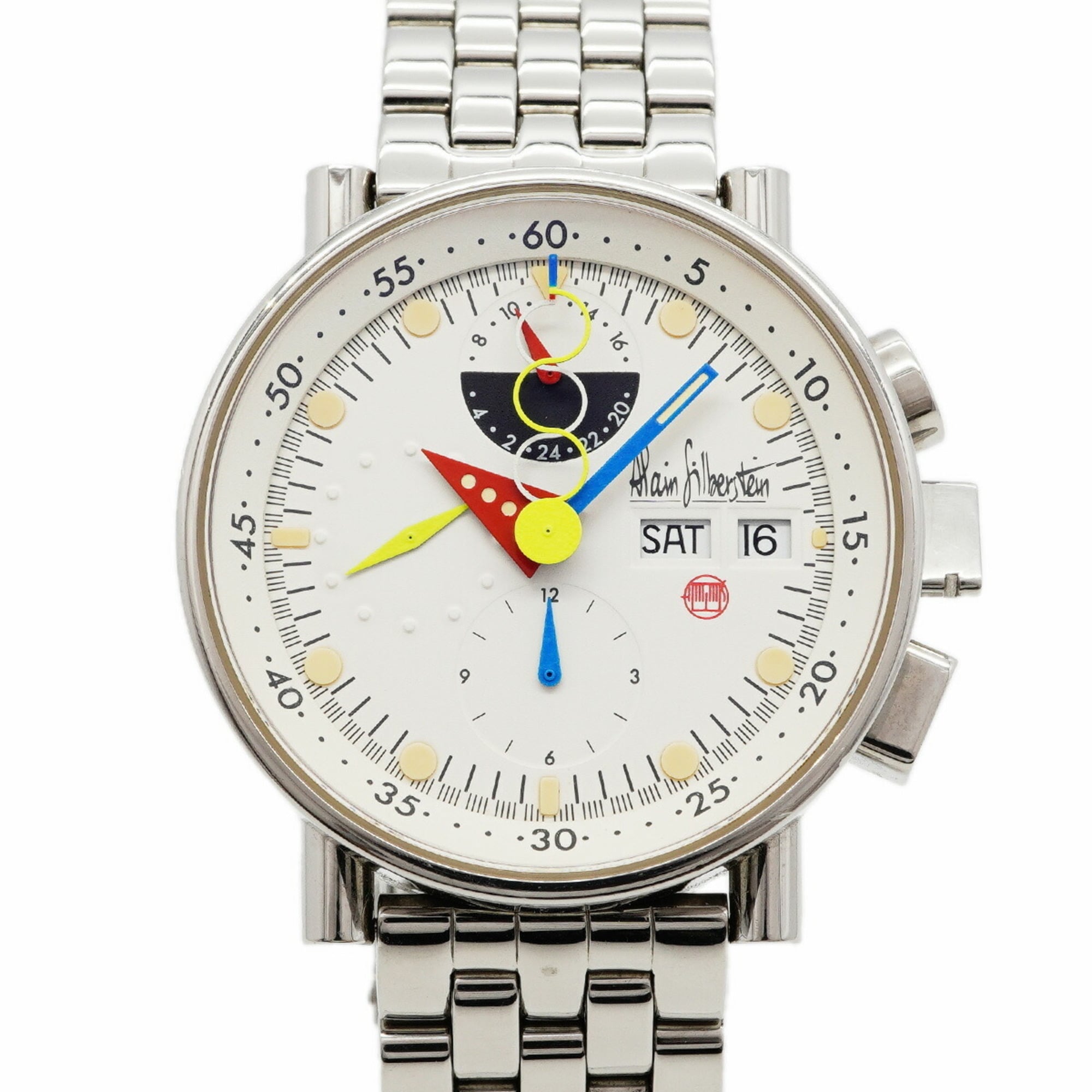 Alain Silberstein Chronobauhaus LWO5100 White Dial Men's Watch