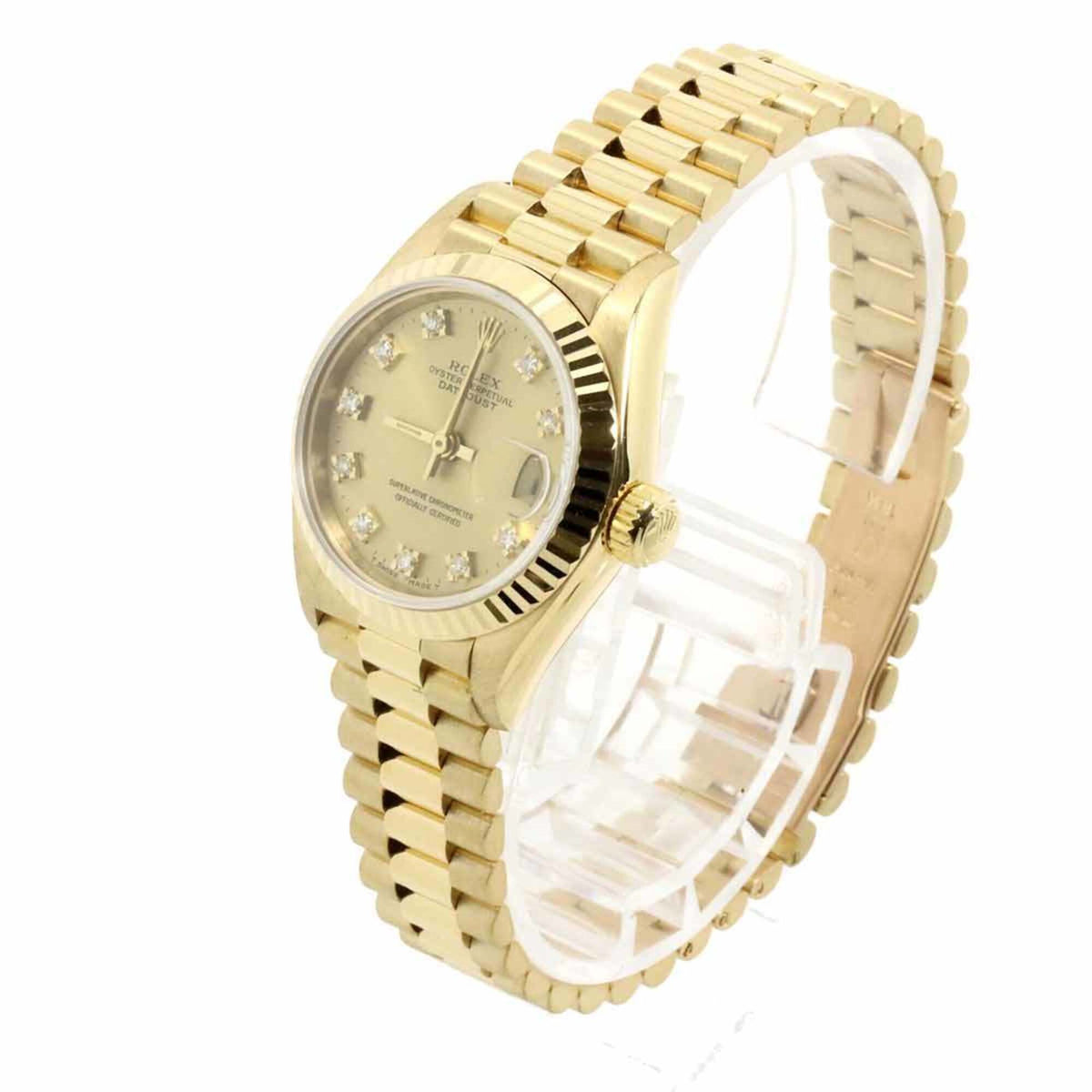 Montre Rolex Datejust 69178G Champagne avec cadran de 26 mm