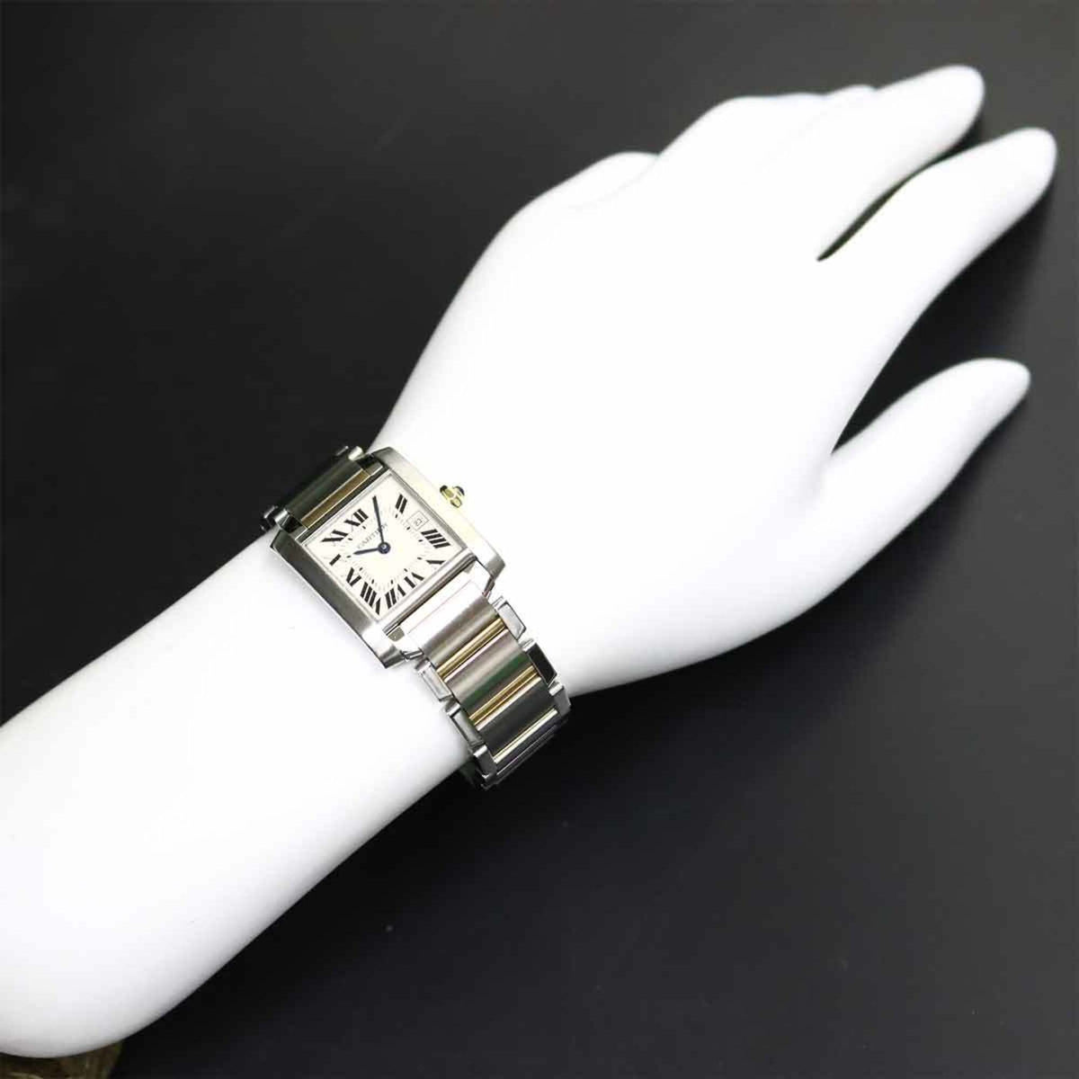 Cartier Tank Française MM W51012Q4 Ivory Dial 25mm Watch