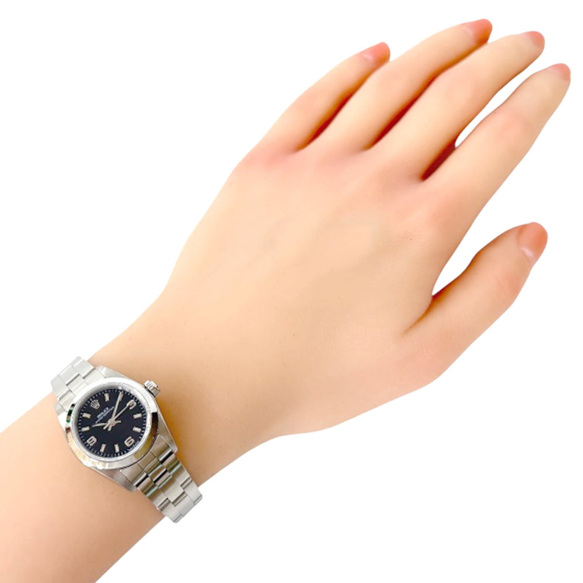 Montre Rolex Oyster Perpetual 76080 Noir avec cadran de 26 mm