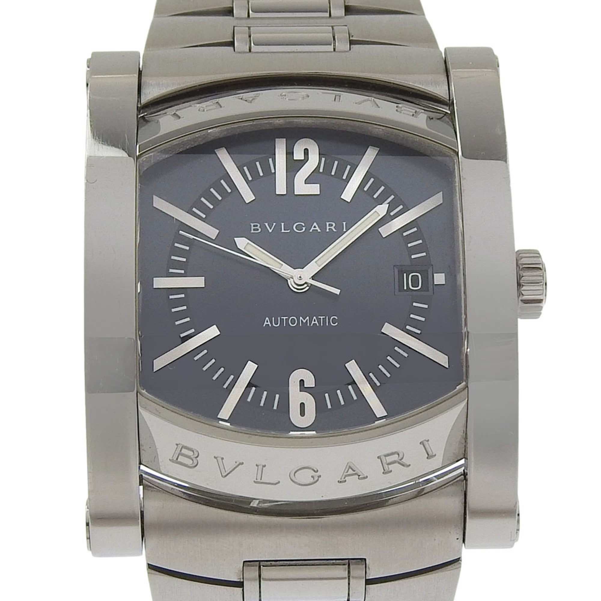 Bulgari BVLGARI Assioma Watch AA48S Stainless Steel Silver Automatic A