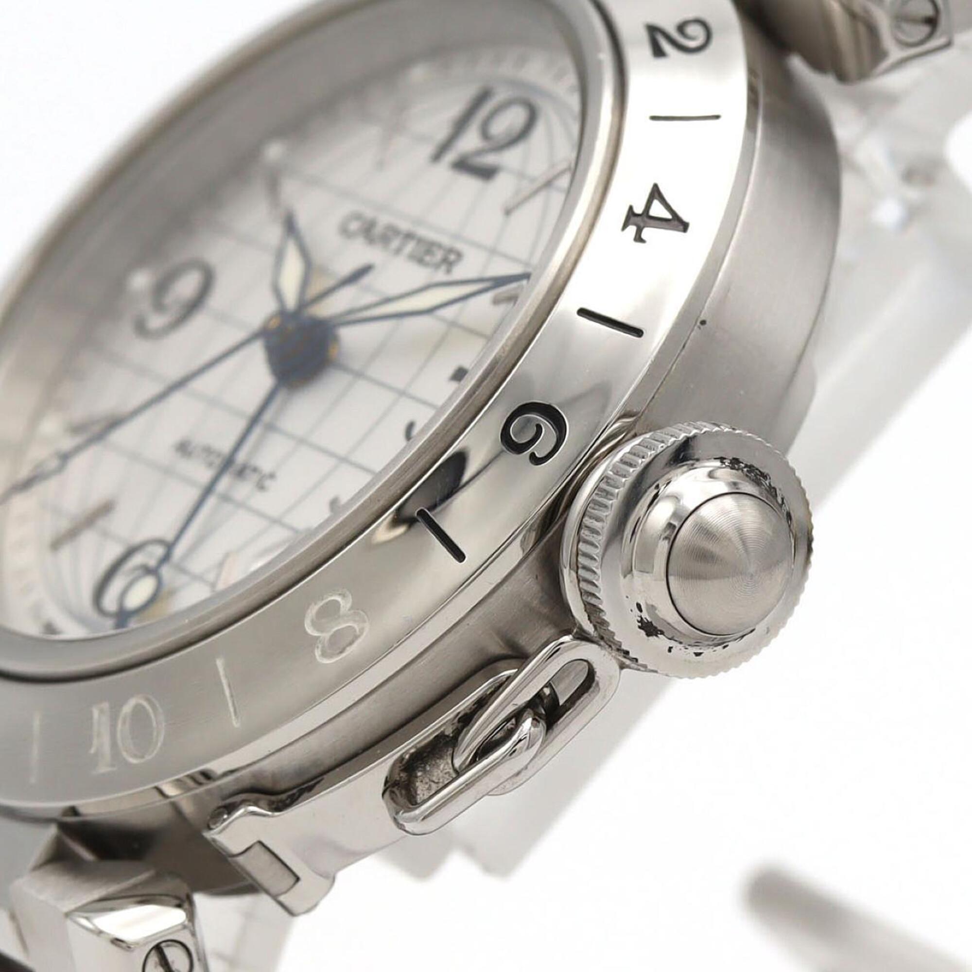 Cartier Pasha C GMT W31078M7 Stainless Steel Automatic