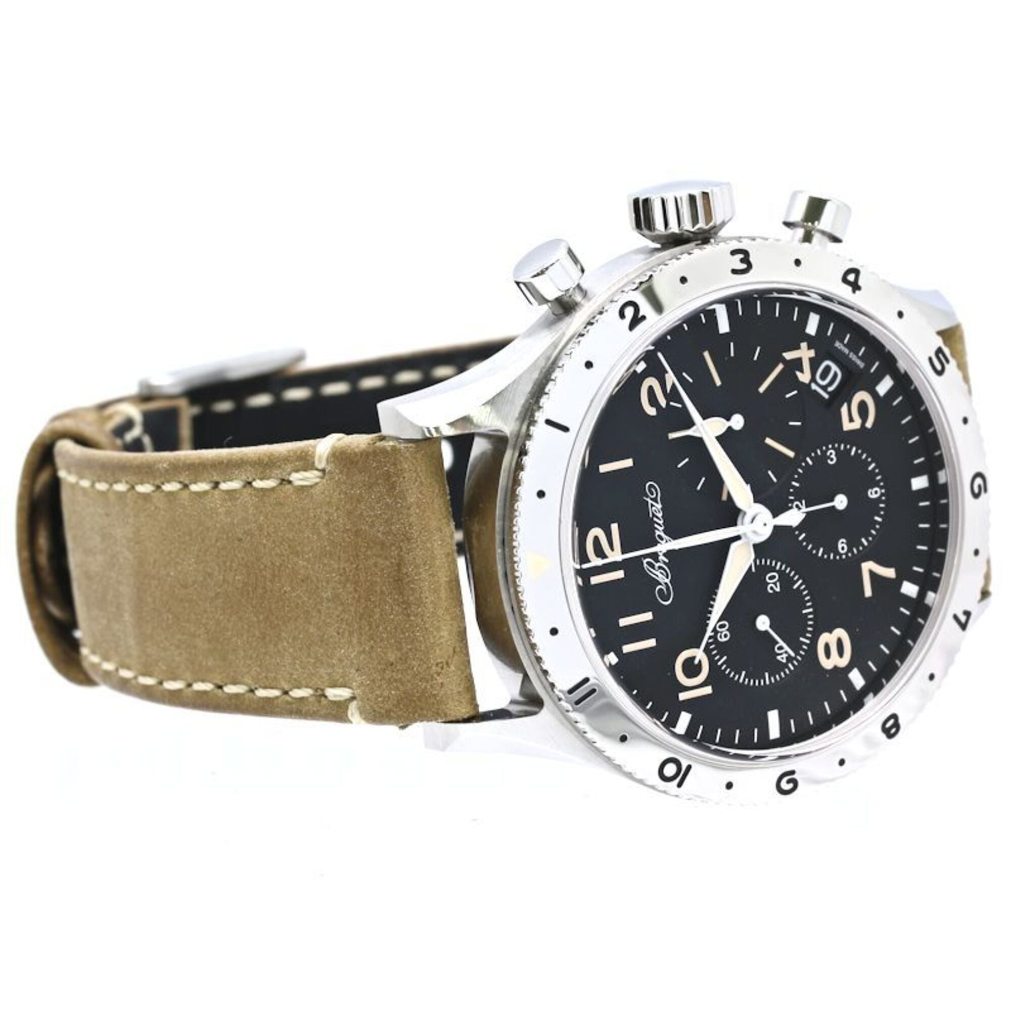Breguet Type XX Chronograph 2067ST/92/3WU Black Dial 42mm Watch