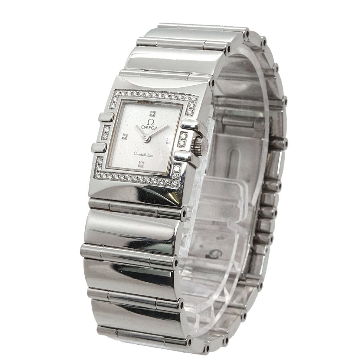 Omega Constellation Carre Quadra 1528 36 Silber Zifferblatt 21 mm Uhr