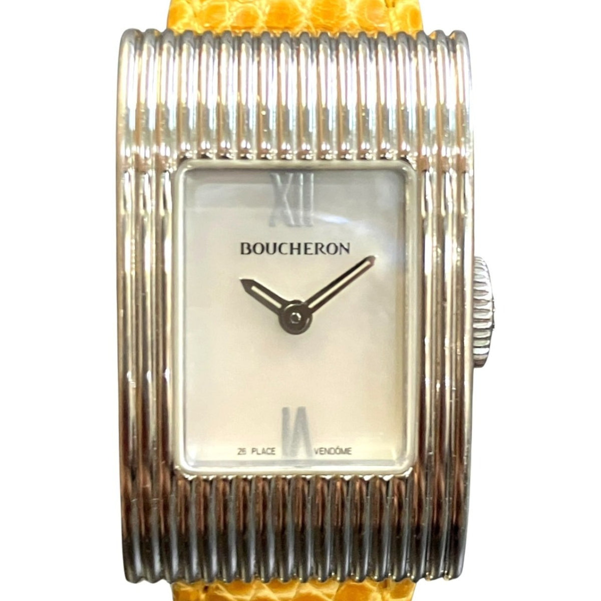 Boucheron Reflet WA009418 Rosa Zifferblatt aus Muschel 19 mm Uhr