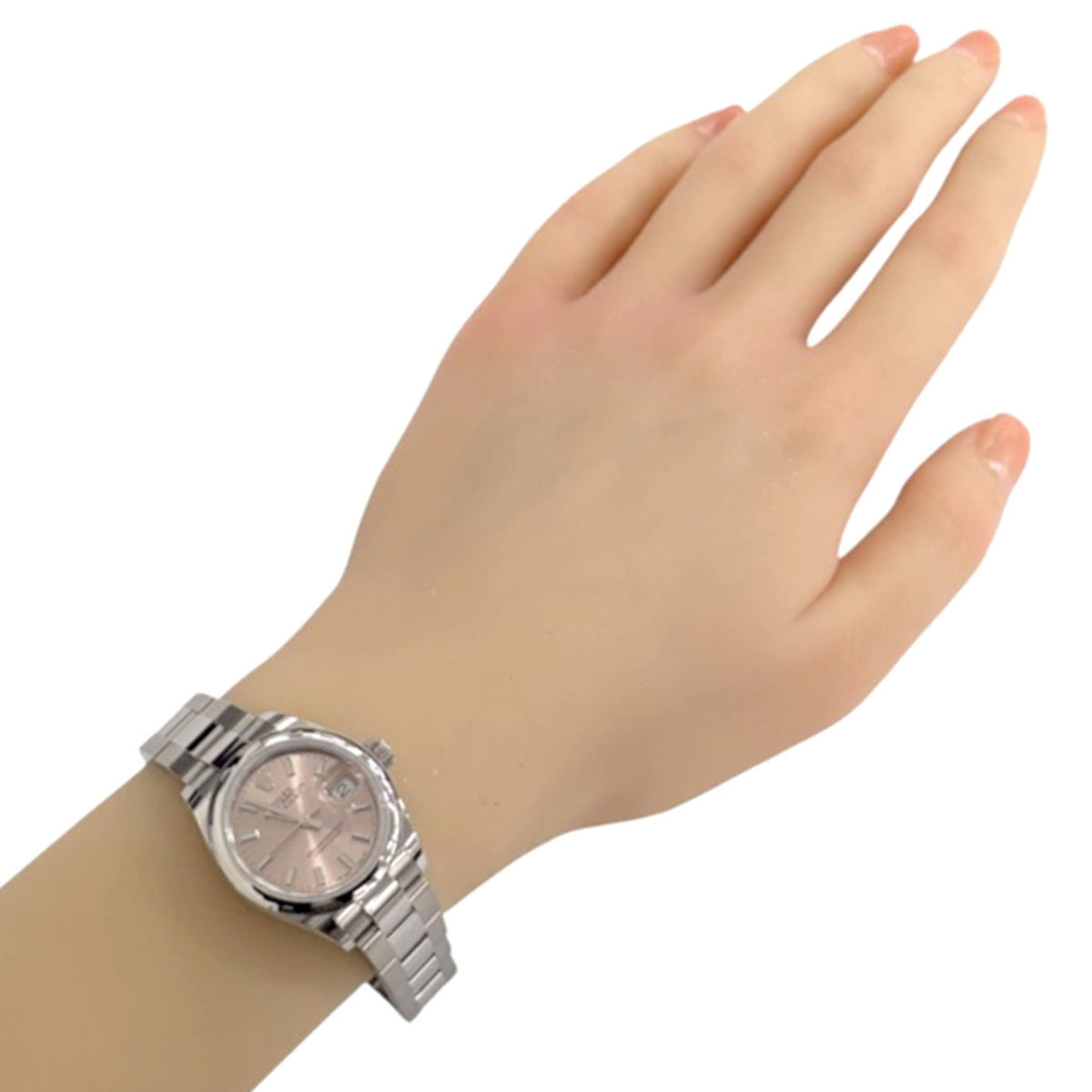 Rolex Datejust Oyster Perpetual 279160 met roze wijzerplaat, 28 mm
